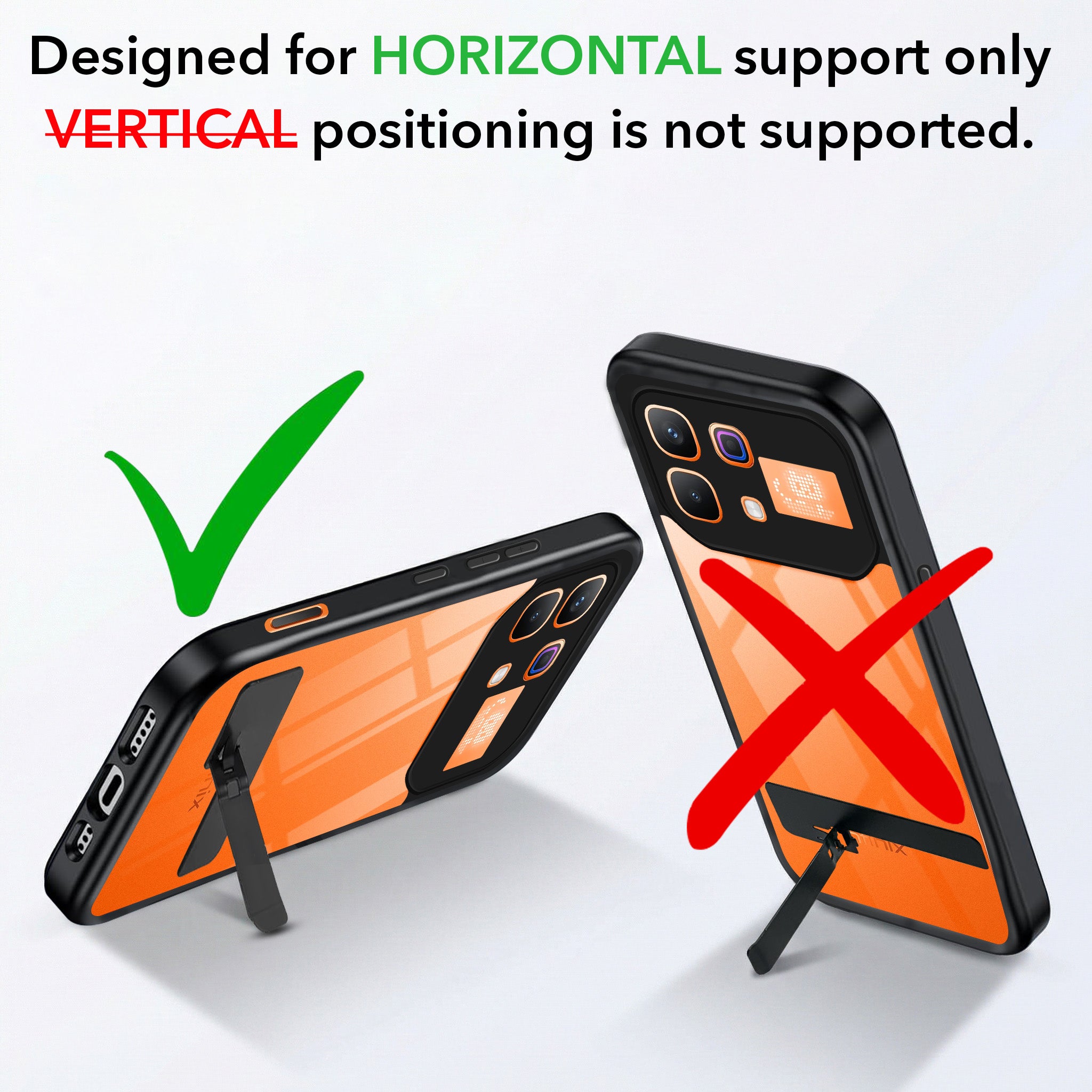 For Infinix Note 60 Pro 5G Back Cover Case (Built-in Stand | Lifetime Anti Yellow | Kickstand Shockproof | Camera Protection | MagSafe Compatible)