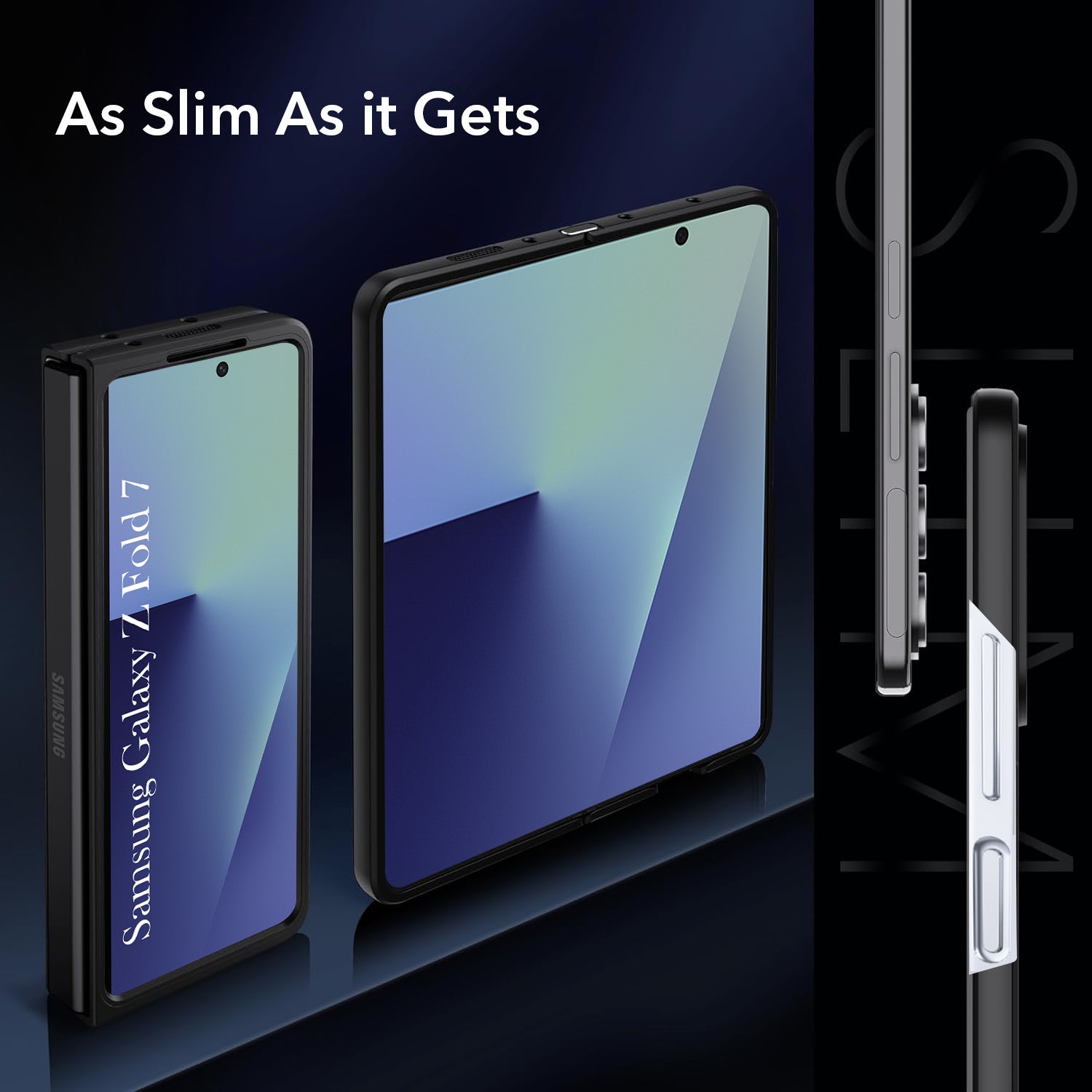 For Samsung Galaxy Z Fold 7 Back Cover Case (MagSafe Wireless Charging Compatible | Hexa Leather Finish | Inside Microfiber Cloth)