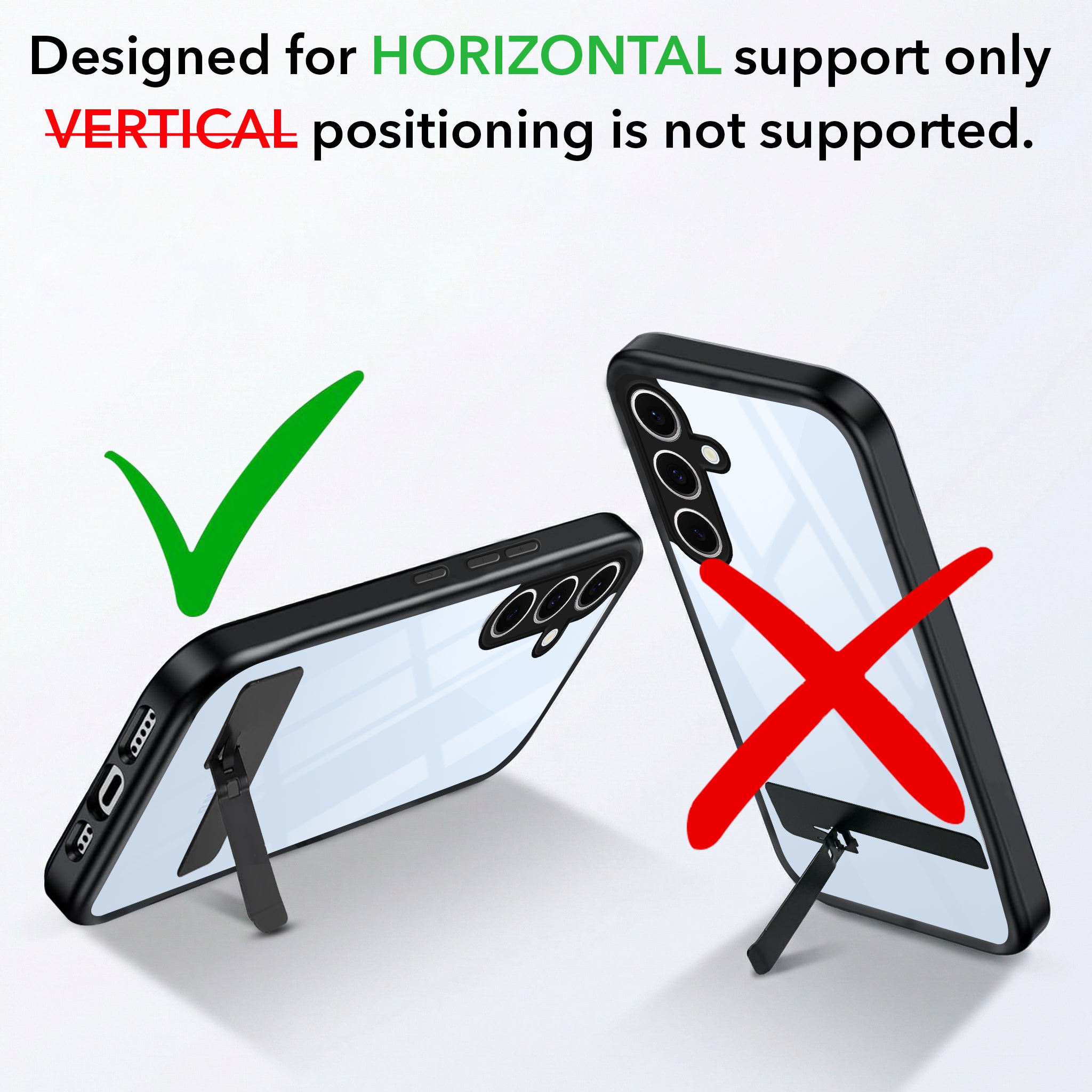 For Samsung Galaxy S24 FE Back Cover Case (Built-in Stand | Lifetime Anti Yellow | Kickstand Shockproof | Camera Protection | MagSafe Compatible)