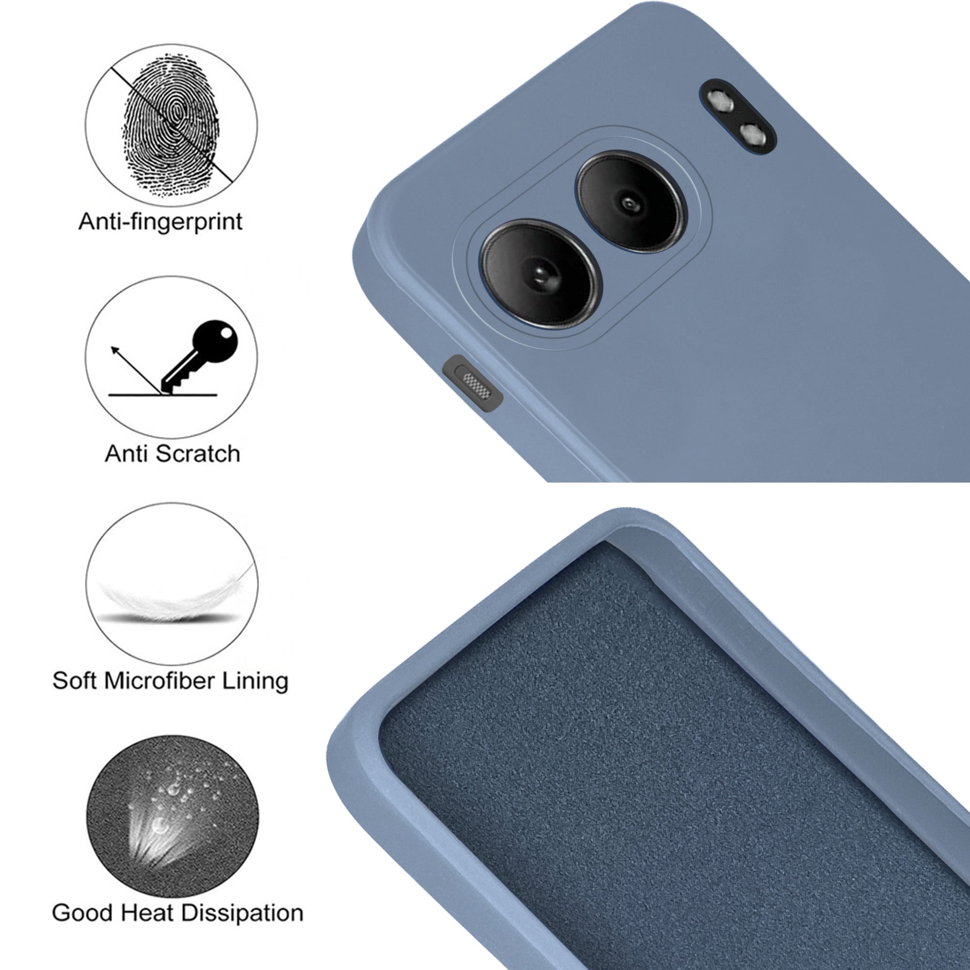 For Oneplus Nord 4 Back Cover Case (Matte Finish Silicone with Inside Fiber Cloth |Black)