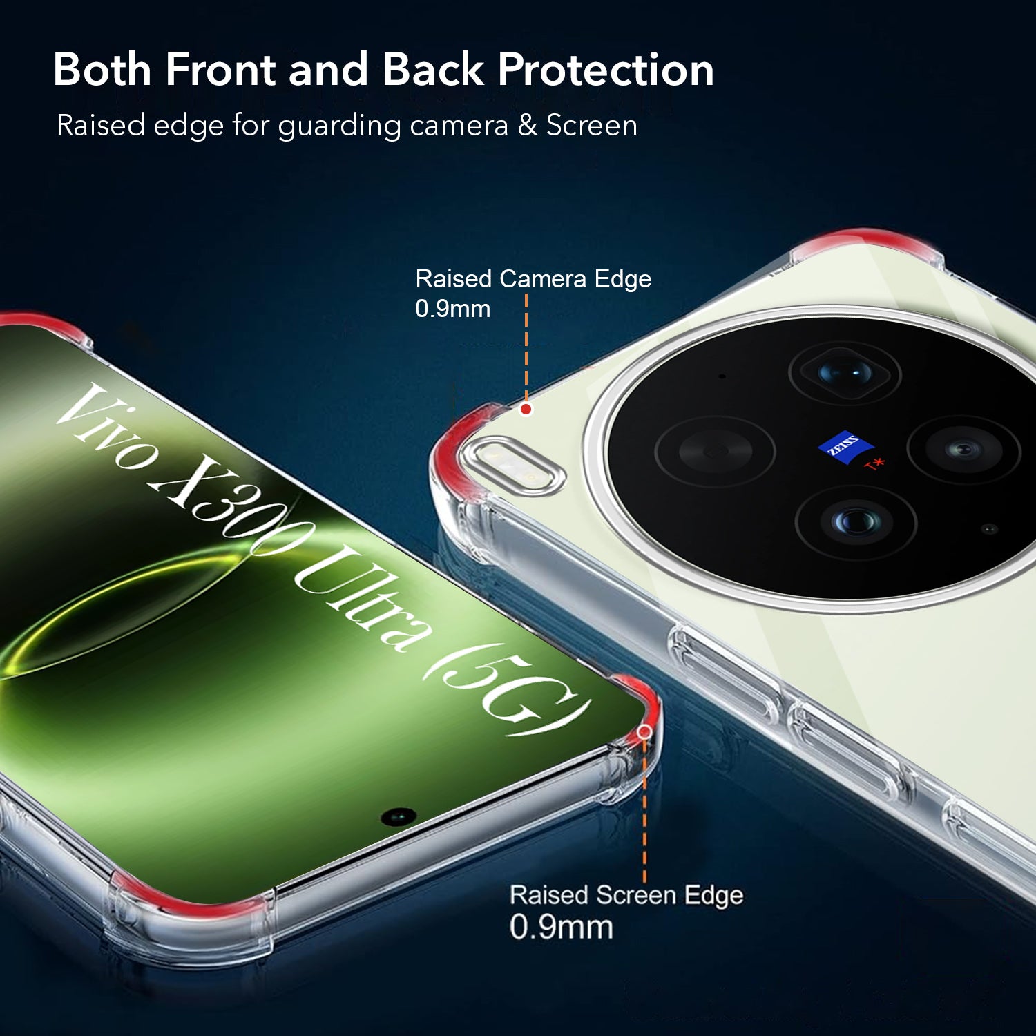 For Vivo X300 Ultra Back Cover Shockproof Crystal-Clear (Drop & Camera Protection | Hard Polycarbonate)