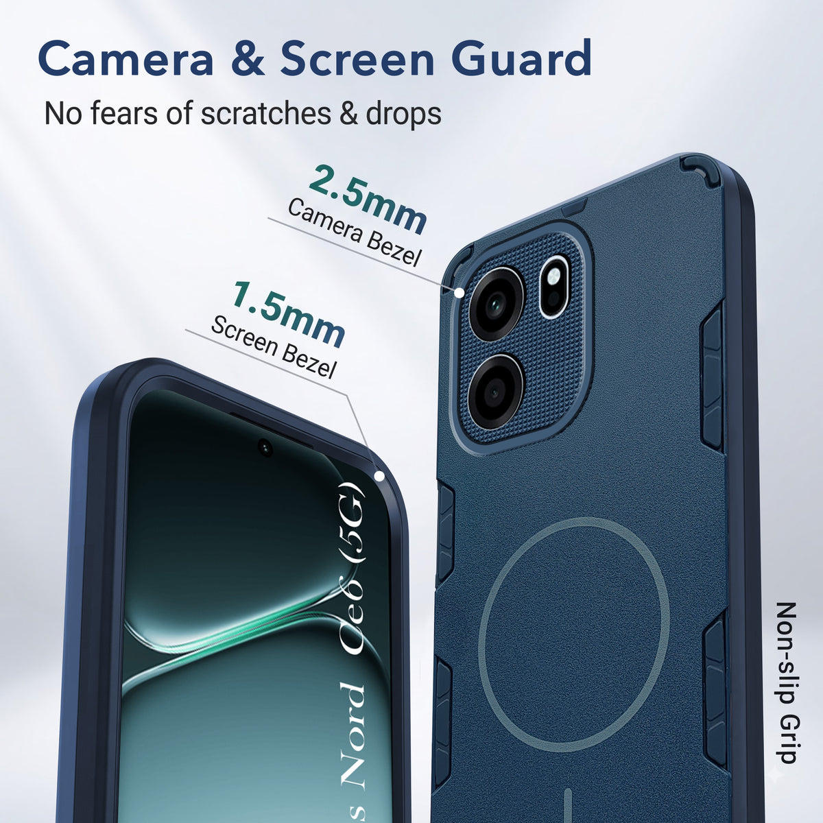 For Oneplus Nord CE 6 Back Cover Case (Slim Hybrid Armor | Shockproof Camera Protection | Rugged Dual Layer)