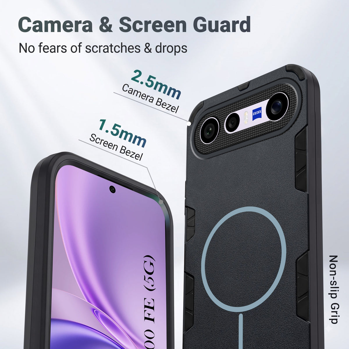 For Vivo X300 FE Back Cover Case (Slim Hybrid Armor | Shockproof Camera Protection | Rugged Dual Layer)
