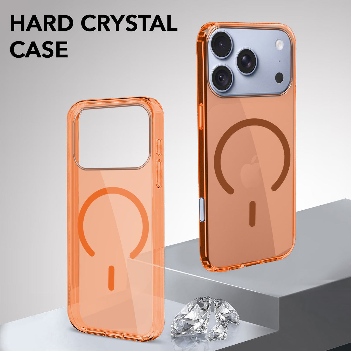 For Apple iPhone 18 Pro Max Back Cover Case Lifetime Anti-Yellow MagSafe Compatible Clear (Sleek Hard Crystal | Shockproof and Camera Protection)