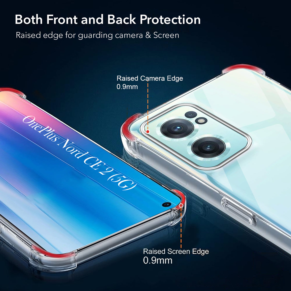 For OnePlus Nord CE 2 5G Back Cover Shockproof Crystal-Clear (Drop & Camera Protection | Hard Polycarbonate)