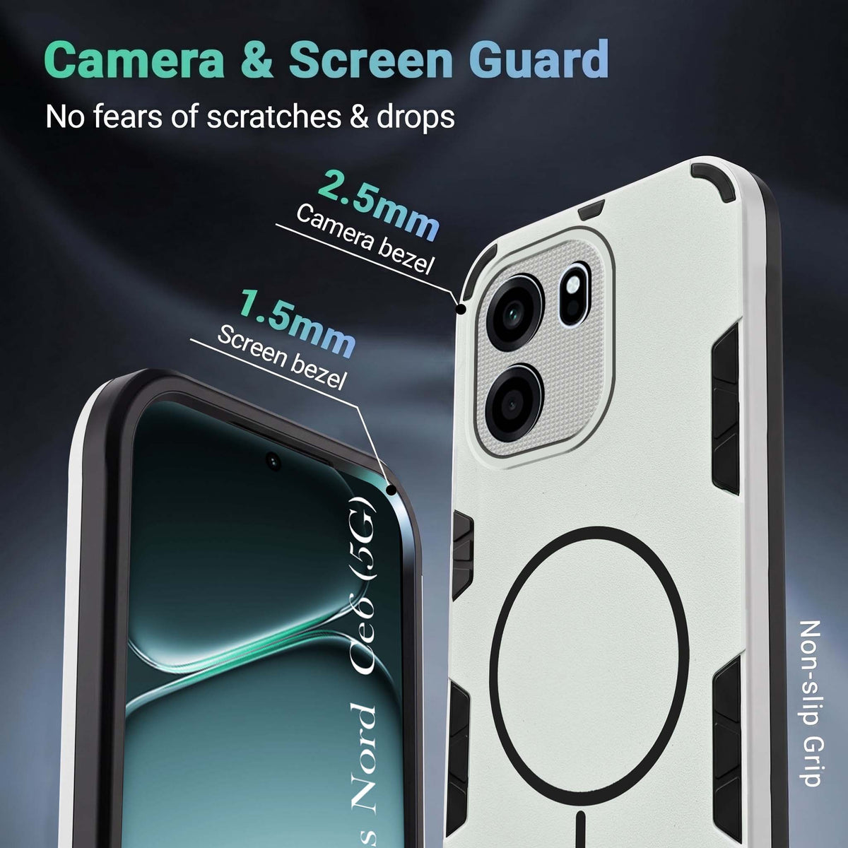 For Oneplus Nord CE 6 Back Cover Case (Slim Hybrid Armor | Shockproof Camera Protection | Rugged Dual Layer)