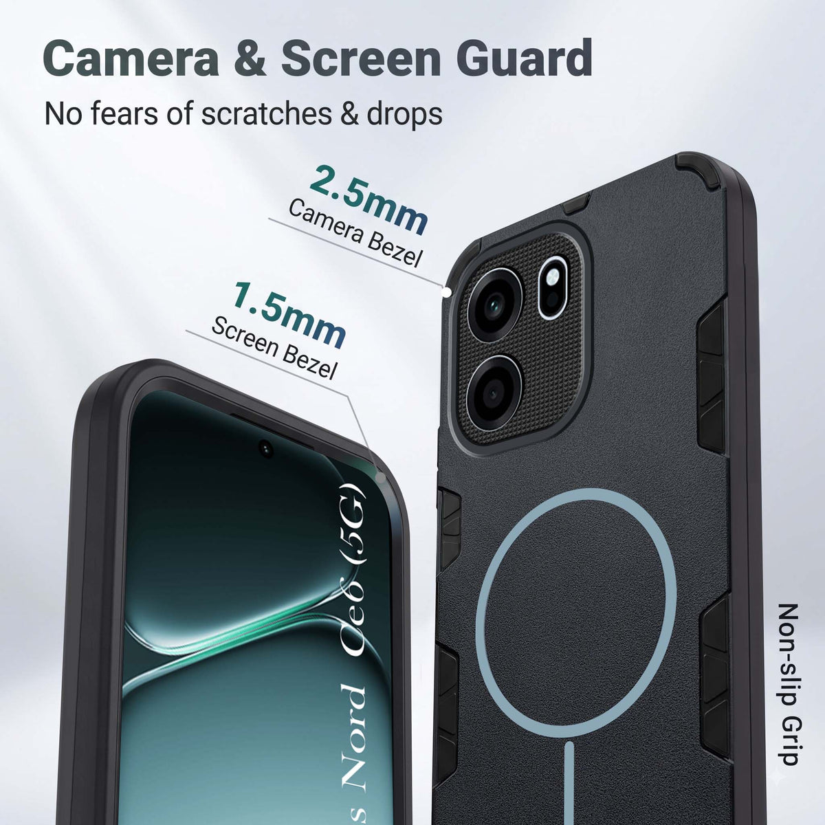 For Oneplus Nord CE 6 Back Cover Case (Slim Hybrid Armor | Shockproof Camera Protection | Rugged Dual Layer)