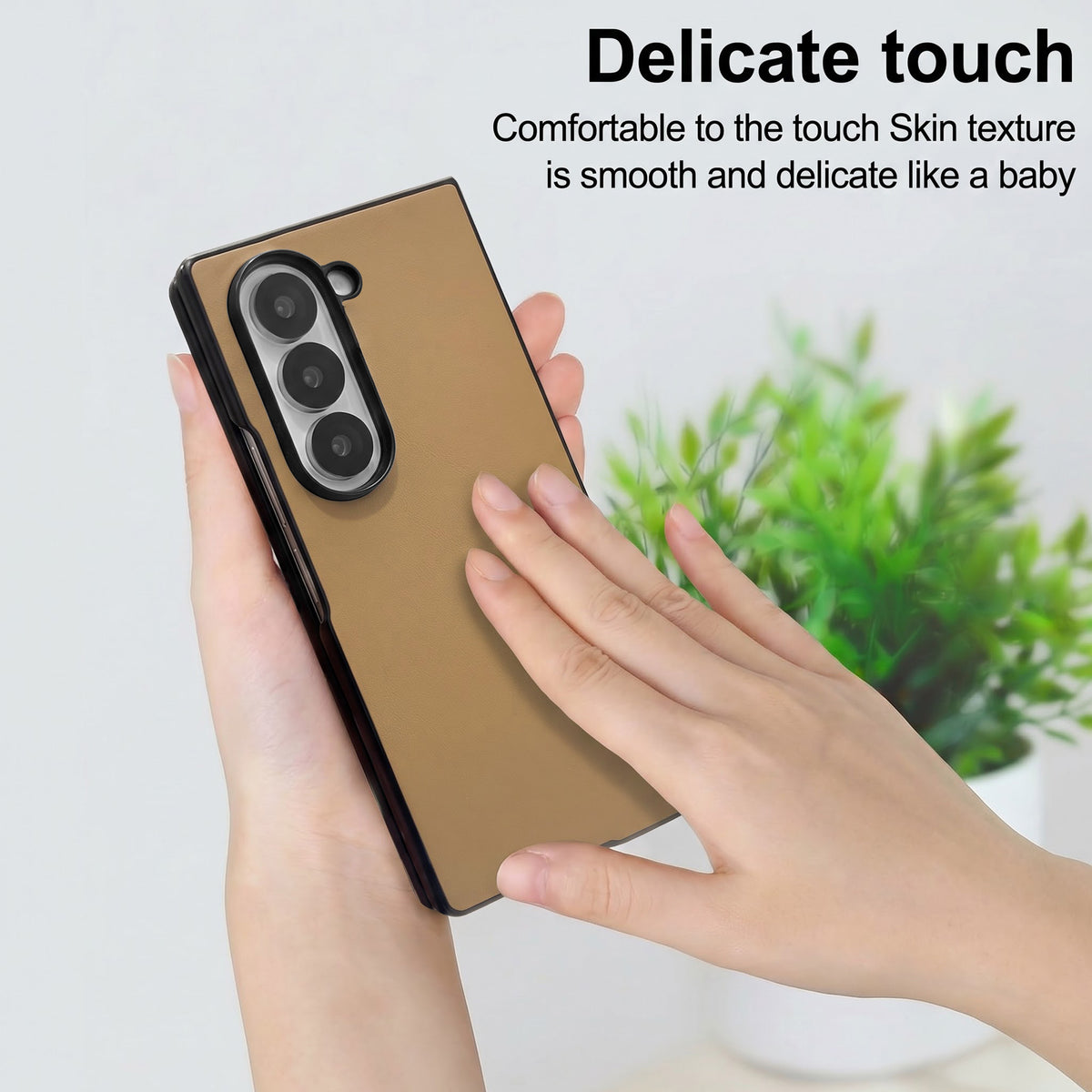 For Samsung Galaxy Z Fold 5 Premium Cover Case (Soft Leather Touch | Interior Protective Cloth | Slim 360* Protection)