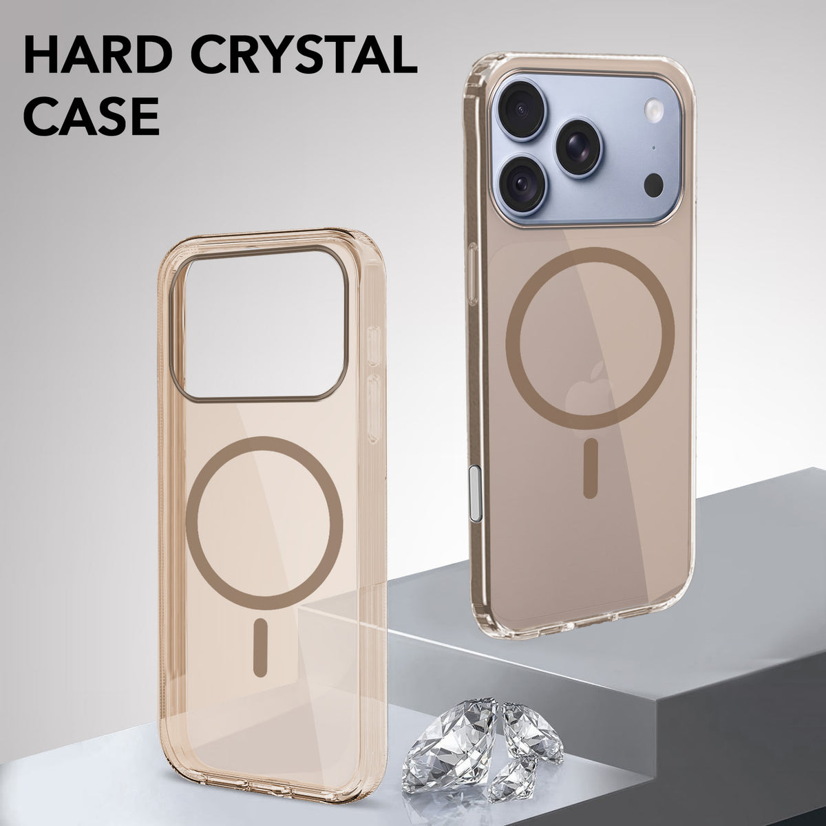 For Apple iPhone 18 Pro Max Back Cover Case Lifetime Anti-Yellow MagSafe Compatible Clear (Sleek Hard Crystal | Shockproof and Camera Protection)