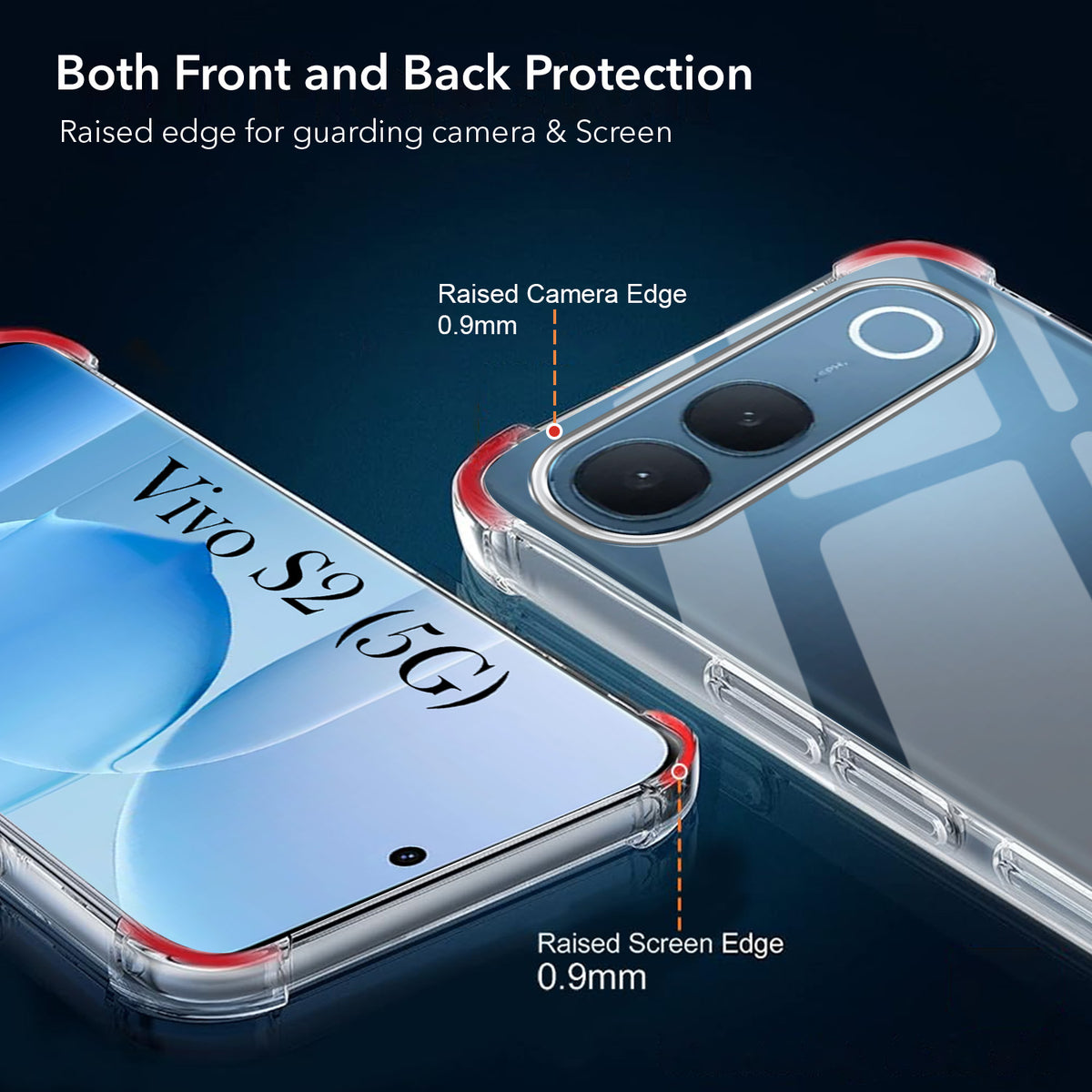 For Vivo S2 5G Back Cover Shockproof Crystal-Clear (Drop & Camera Protection | Hard Polycarbonate)
