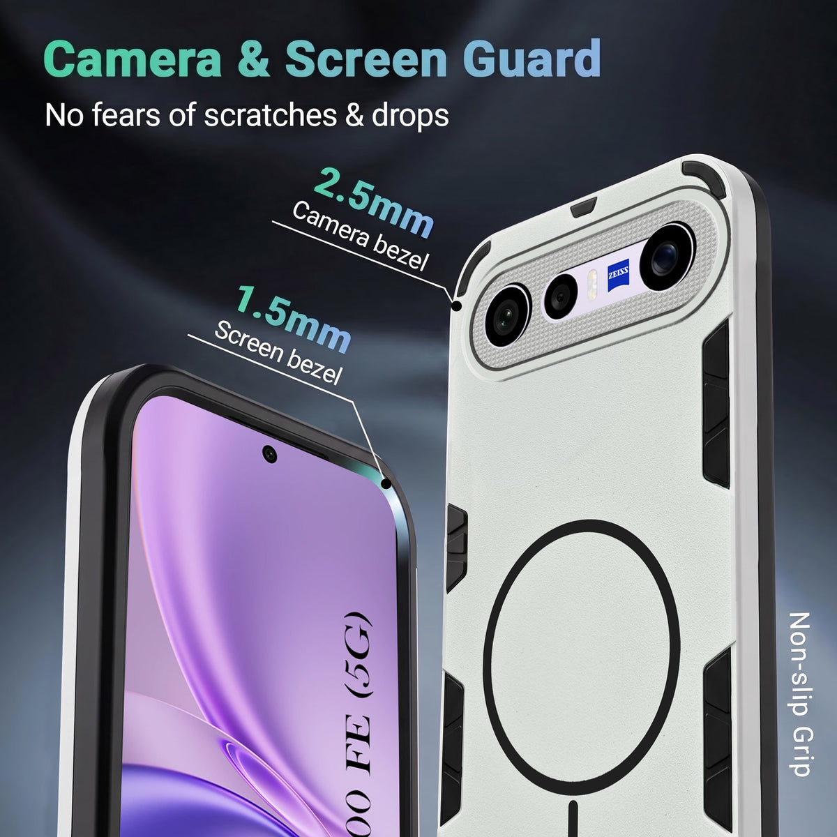 For Vivo X300 FE Back Cover Case (Slim Hybrid Armor | Shockproof Camera Protection | Rugged Dual Layer)