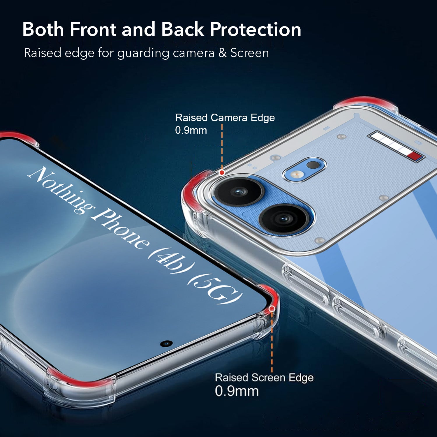 For Nothing Phone 4B 5G Back Cover Shockproof Crystal-Clear (Drop & Camera Protection | Hard Polycarbonate)