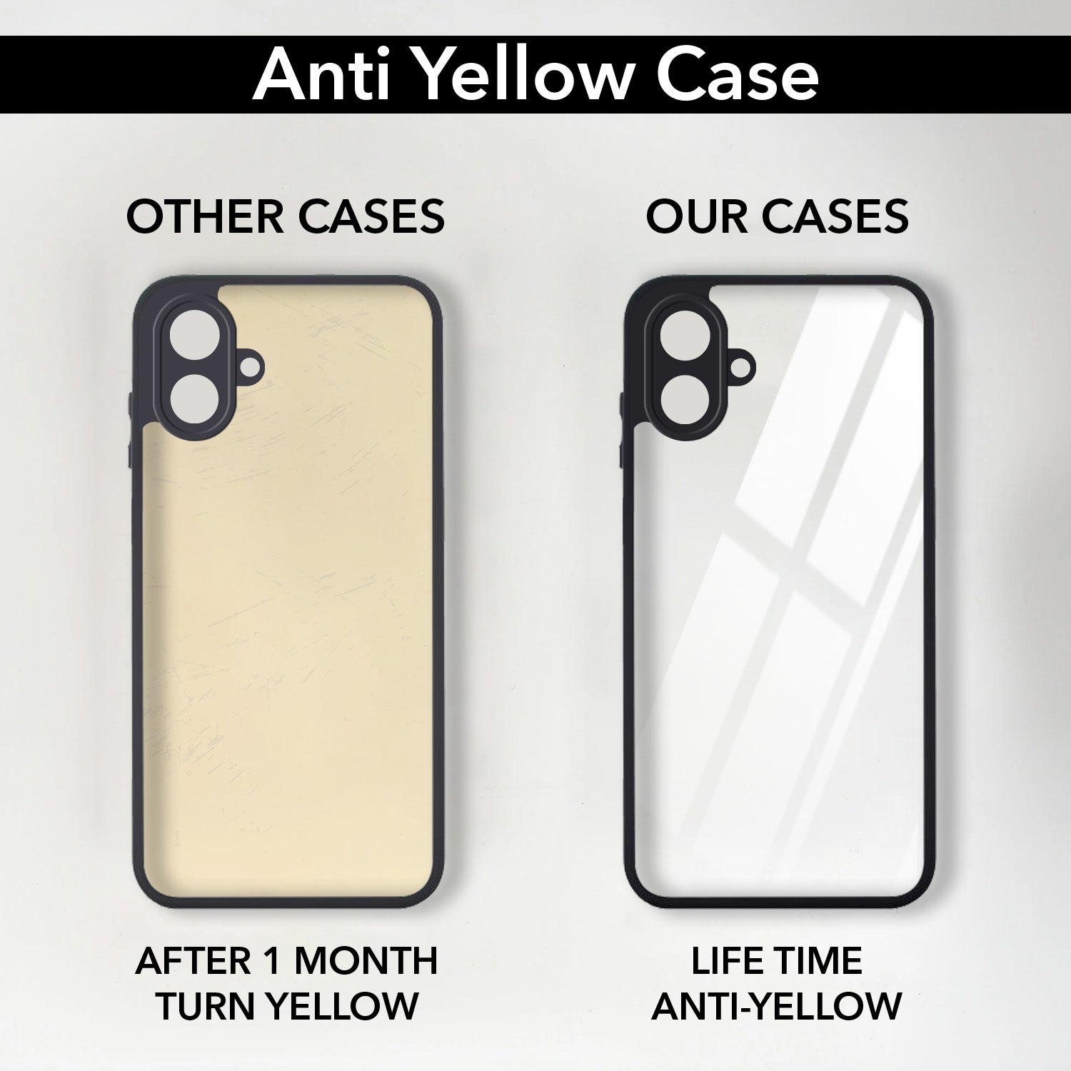 For Samsung Galaxy M17e 5G Back Cover Case Ultra-Hybrid (Lifetime Anti Yellow | Anti Scratch | Crystal Clear Shockproof)