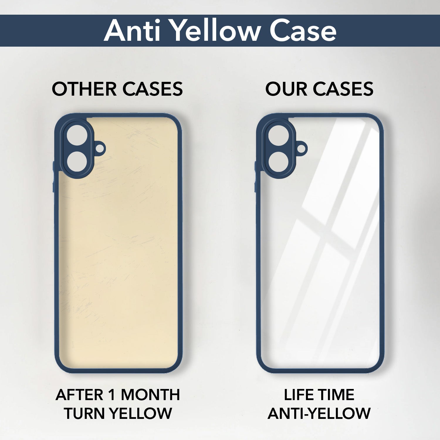 For Samsung Galaxy M17e 5G Back Cover Case Ultra-Hybrid (Lifetime Anti Yellow | Anti Scratch | Crystal Clear Shockproof)