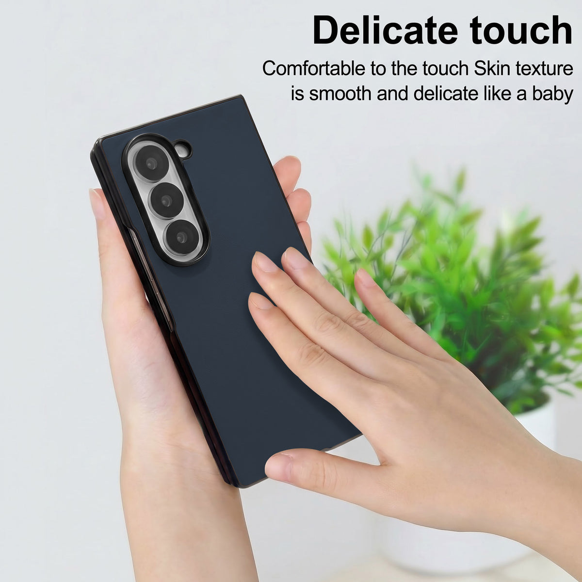 For Samsung Galaxy Z Fold 6 5G Premium Cover Case (Soft Leather Touch | Interior Protective Cloth | Slim 360* Protection)
