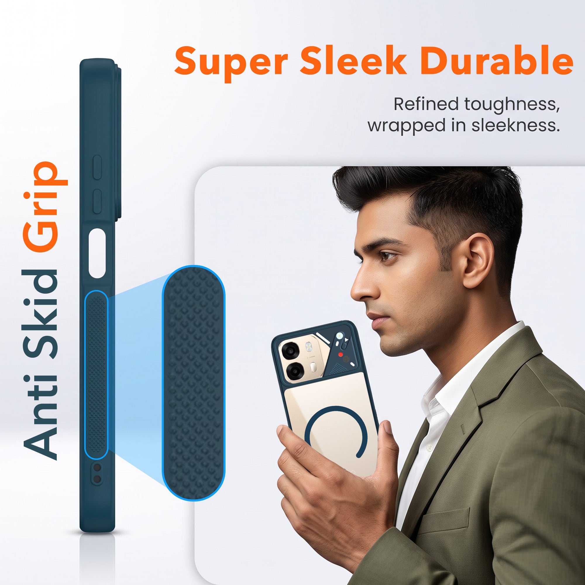 For Oppo A6 Pro Back Cover Case Lifetime Anti-Yellow Clear (Camera Protection | Side Grip | Wireless MagSafe Compatible)