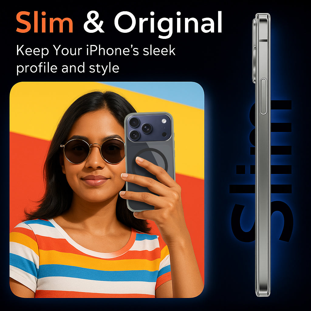 For iPhone 17 Pro | iPhone 18 Pro Back Cover Case Lifetime Anti-Yellow MagSafe Compatible Clear (Sleek Hard Crystal | Camera Protection and Shockproof)
