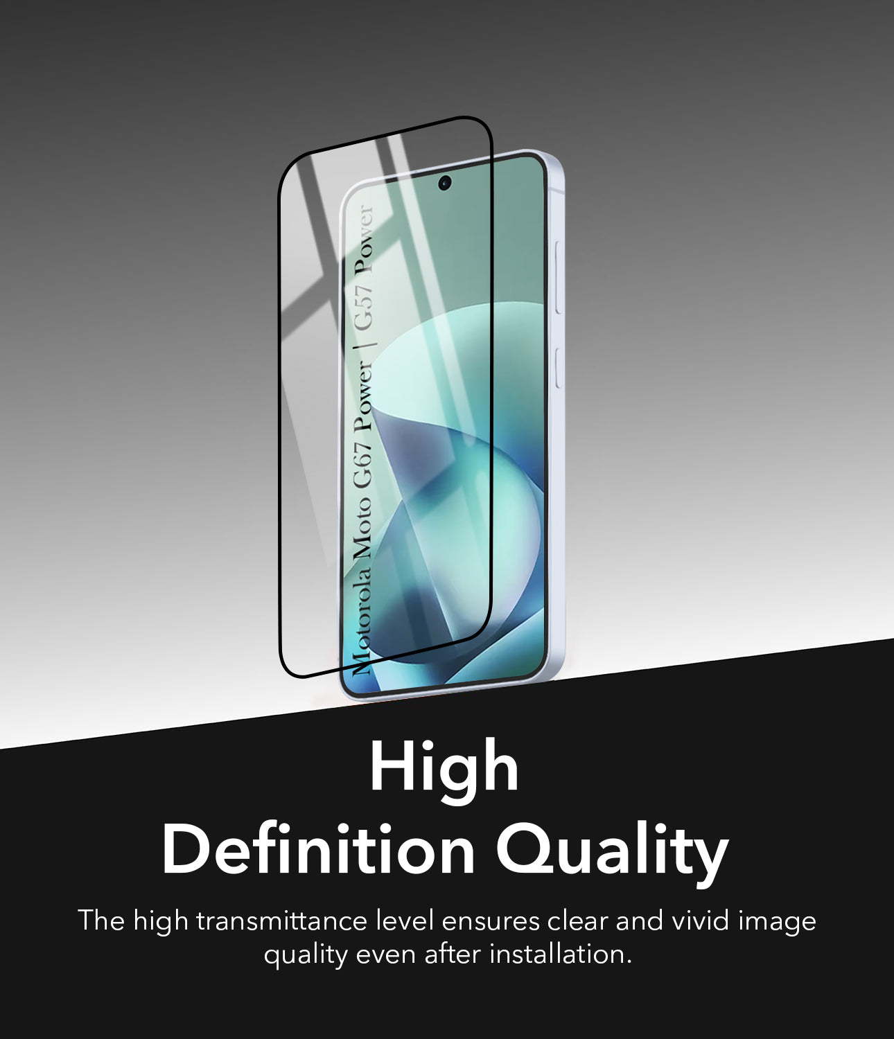 (Pack of 2) Tempered Glass For Motorola Moto G67 Power | G57 Power Military-Grade Gorilla Screen Protector With Installation Kit | Shatterproof, Full Coverage, HD Clear, Scratch Resistant