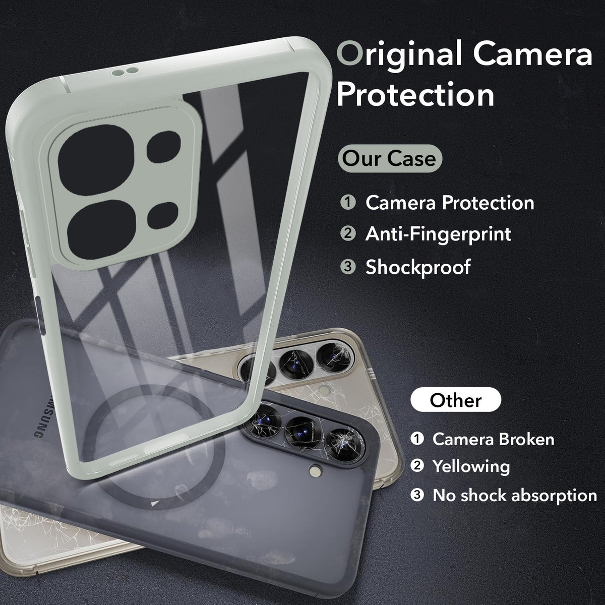 For Vivo Y31T 5G Back Cover Case Ultra-Hybrid (Lifetime Anti Yellow | Anti Scratch | Crystal Clear Shockproof)