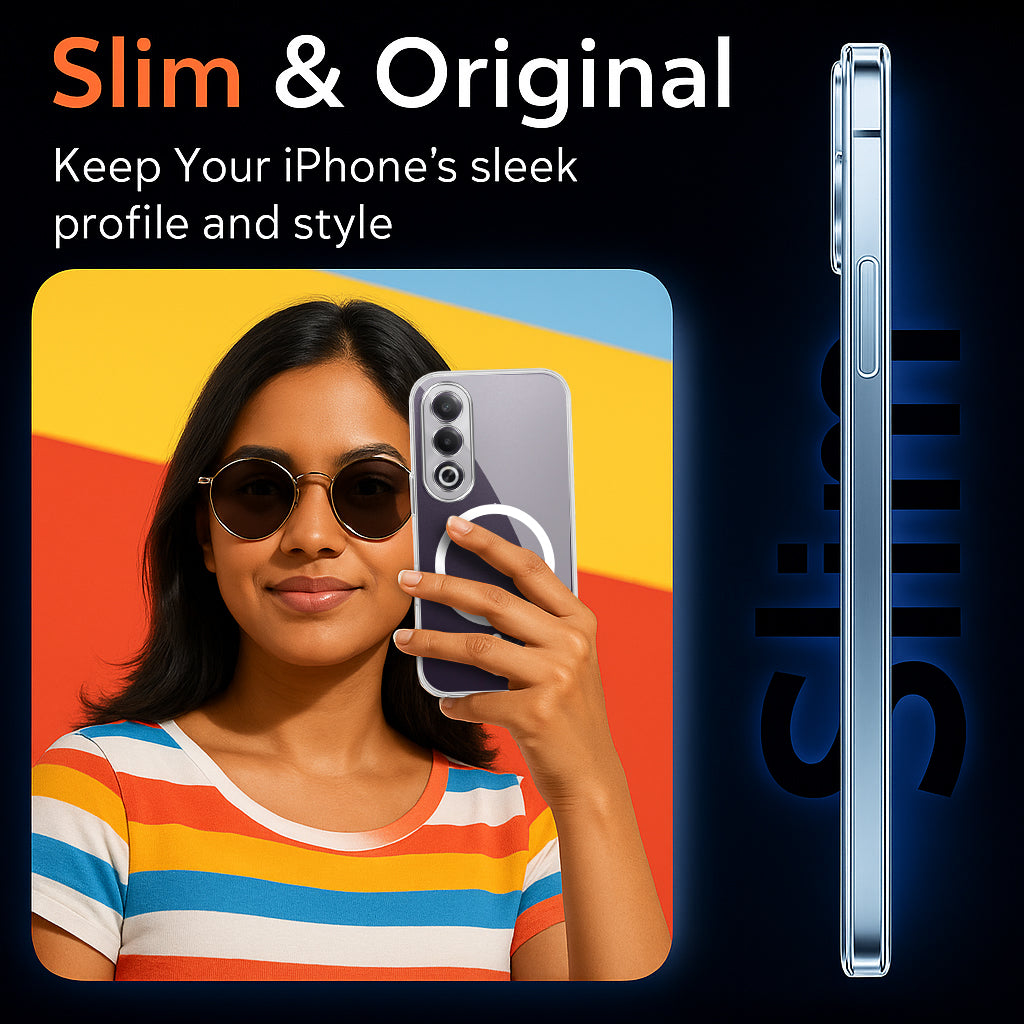 For Oppo K12x 5G Back Cover Case Lifetime Anti-Yellow MagSafe Compatible Clear (Sleek Hard Crystal | Shockproof and Camera Protection)