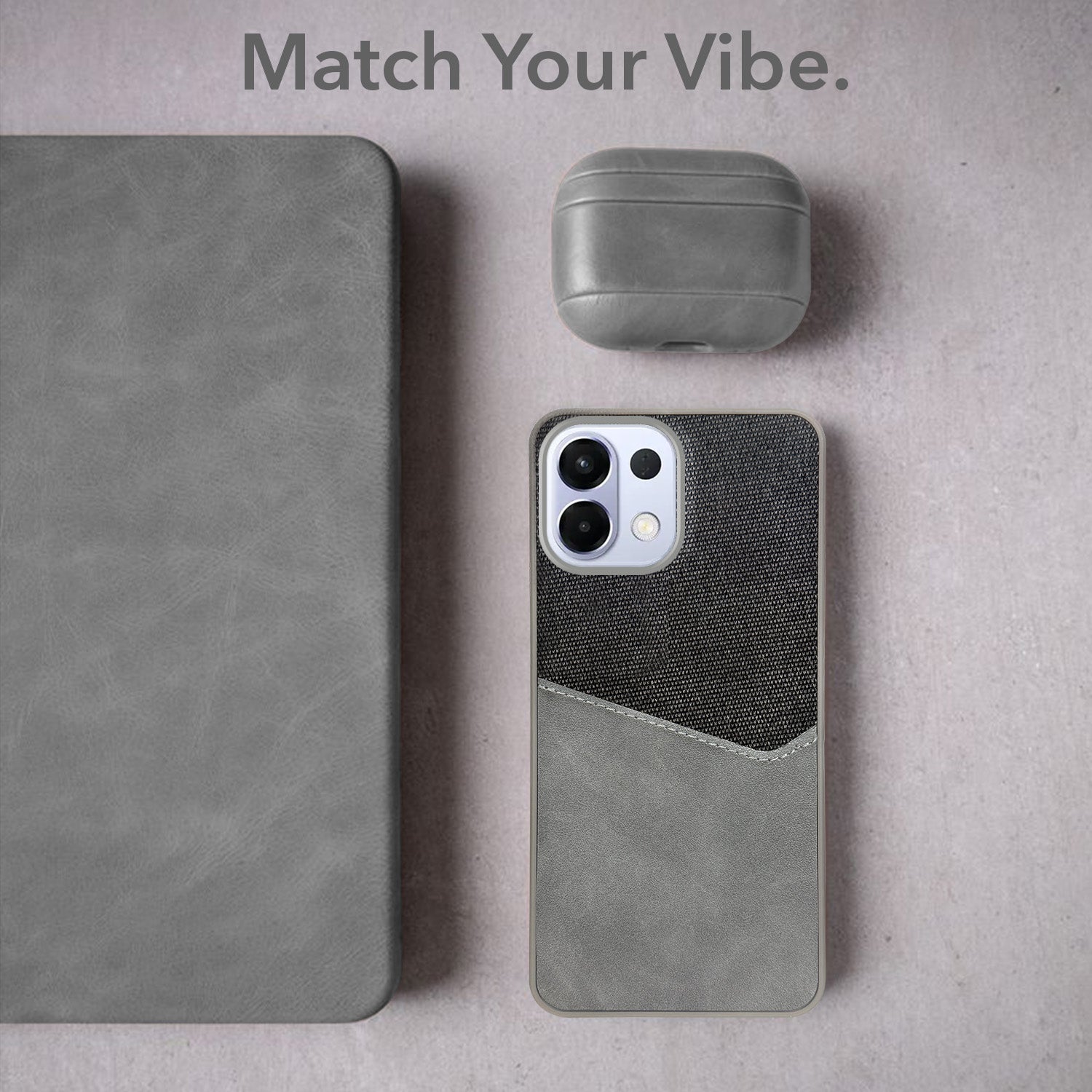 For Oppo K13 Back Cover Case (Dual PU Leather Stitch | Professional Minimalist | Soft and Flexible)