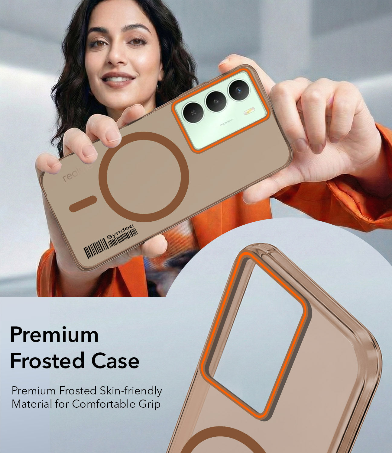 For Realme C73 Back Cover Case (Soft Touch | Camera Bump Protection | MagSafe Compatible | Matte Finish)