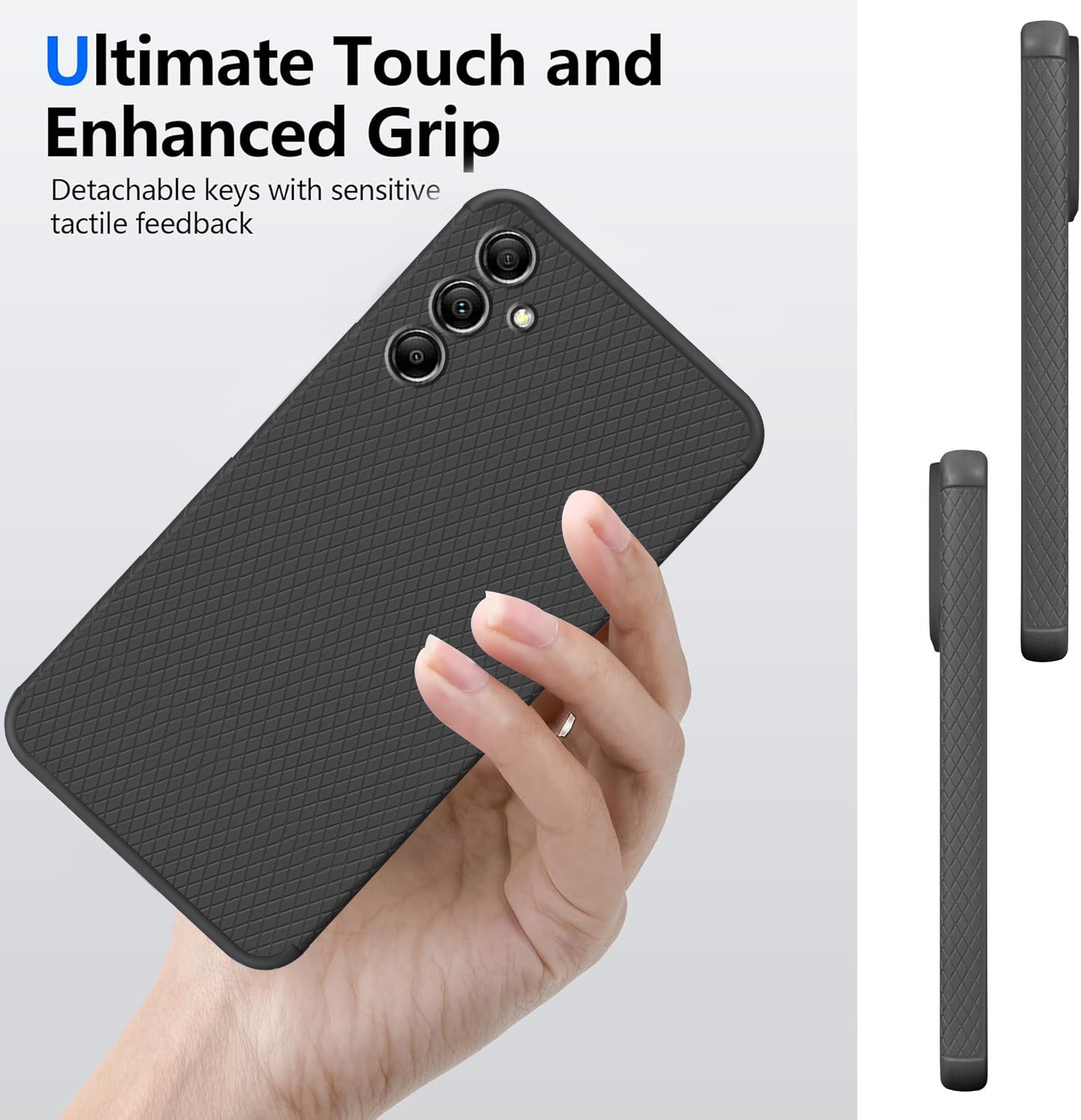 For Samsung Galaxy A14 4G | 5G Back Cover Case (Liquid Silicone | Side Grip | Camera Protection)