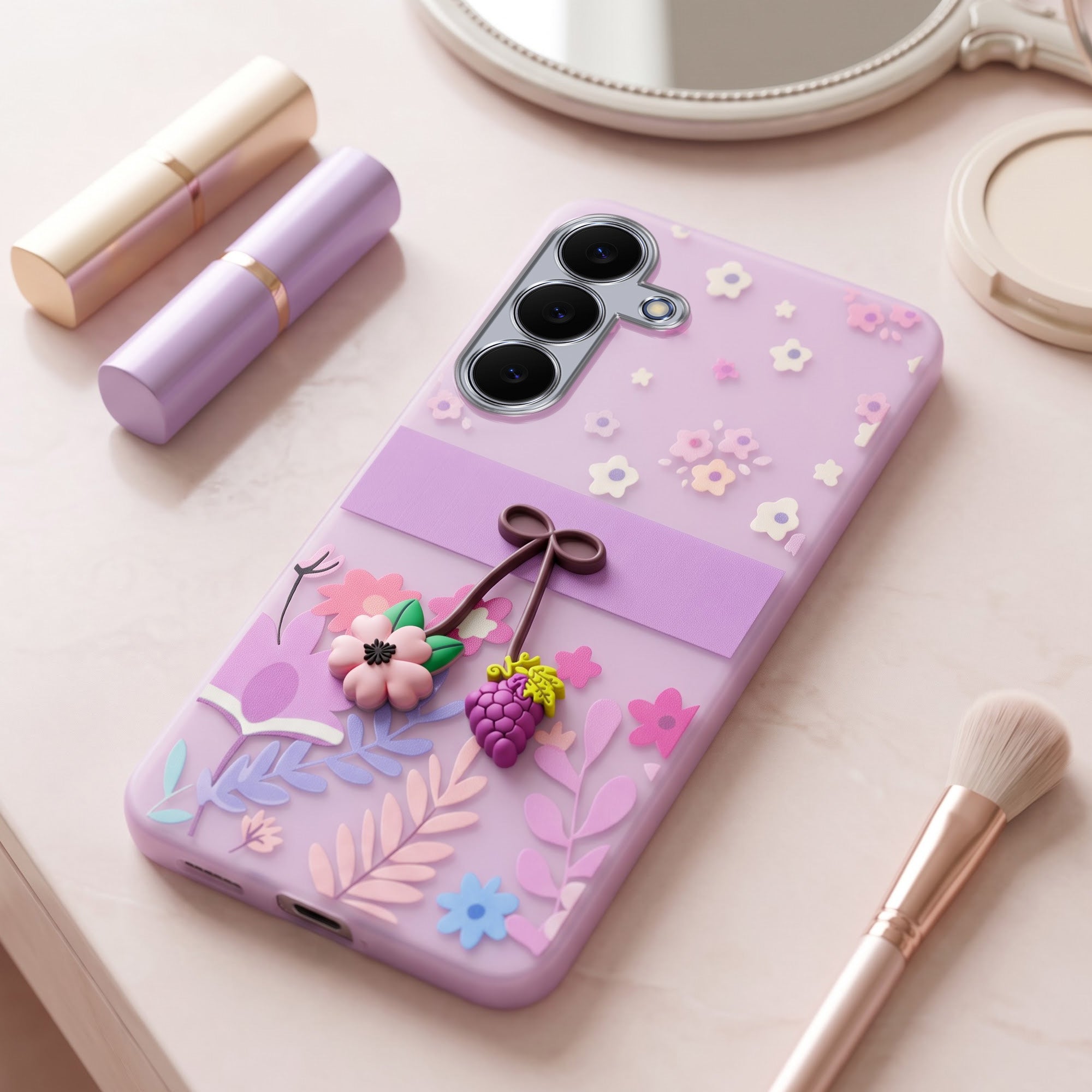 For Samsung Galaxy S25 FE Back Cover Case (3D Cute Cartoons | Hard Back Side Soft | Matte Premium Finish | HD Printing) (Copy) (Copy)