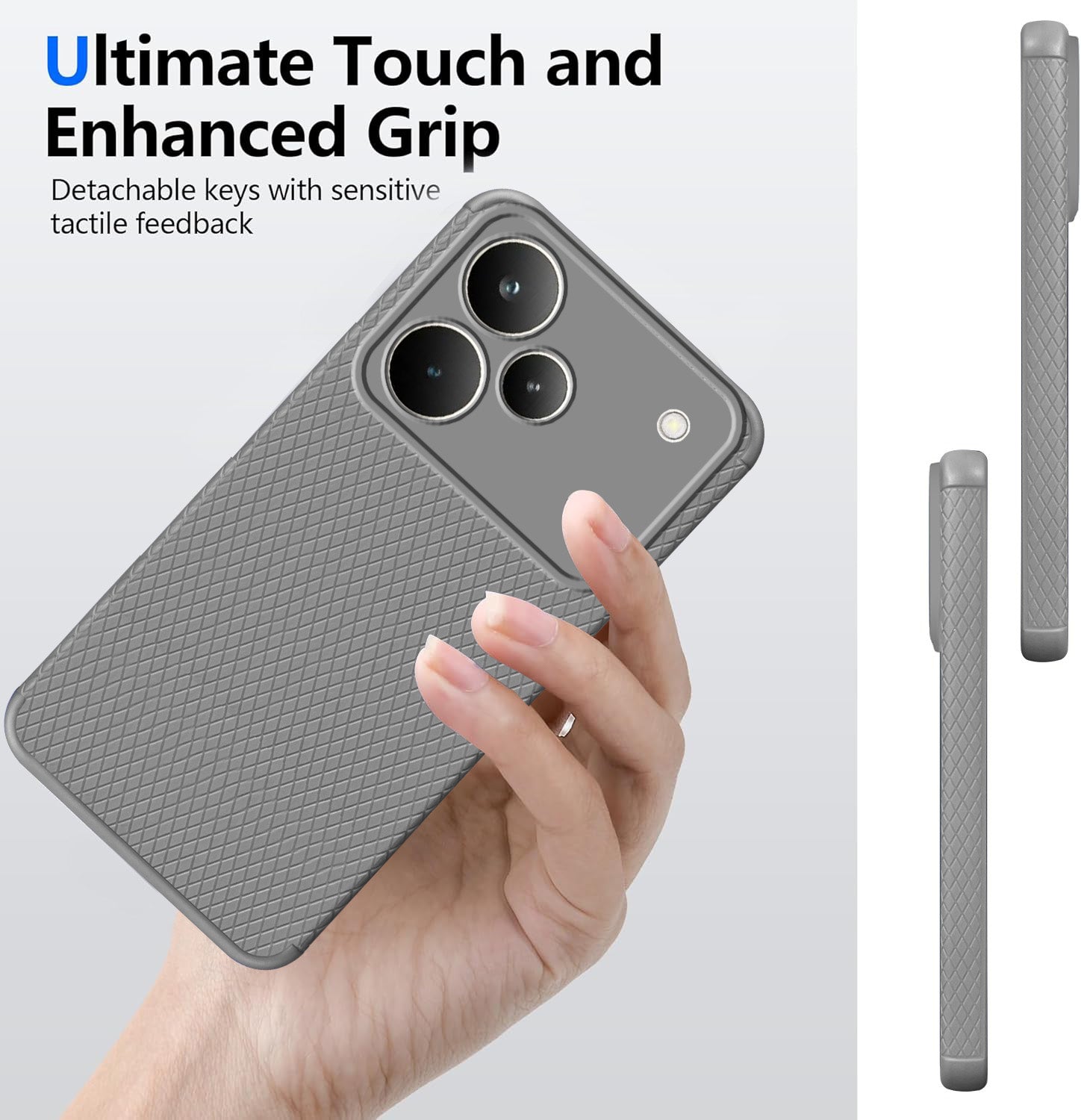 For Realme P4 Pro Back Cover Case Liquid Silicone (Camera Protection | Side Grip Texture | Soft and Flexible)