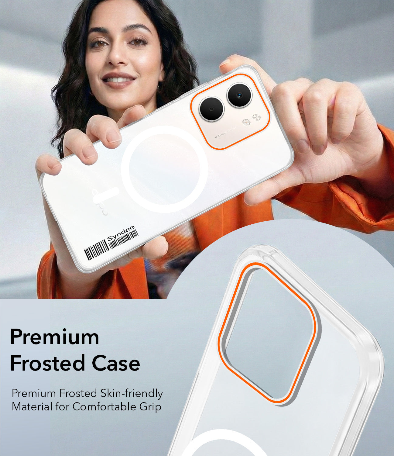 For Oppo A5X Back Cover Case (Soft Touch | Camera Bump Protection | MagSafe Compatible | Matte Finish)