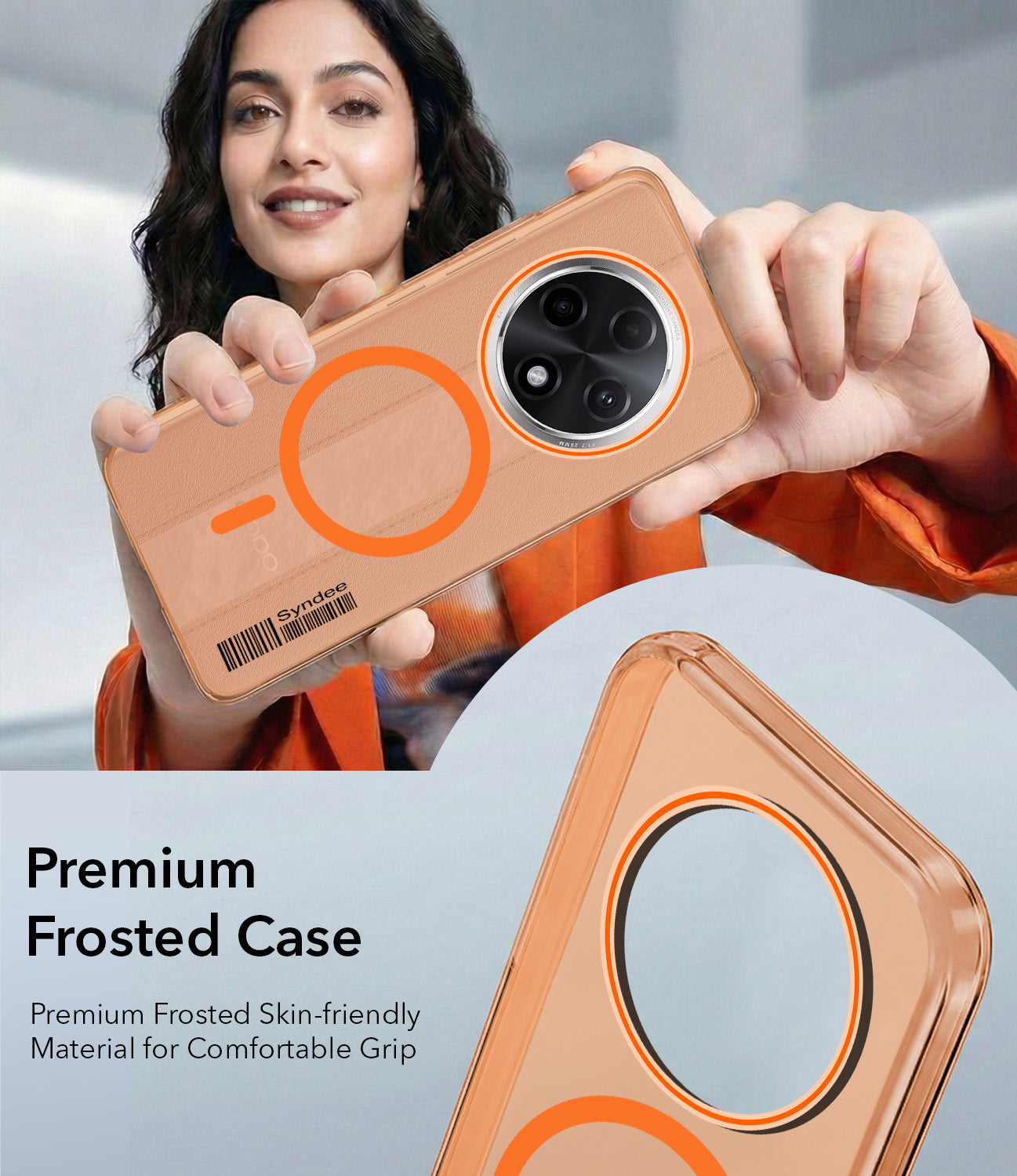 For Oppo F27 Pro | Oppo F27 Pro Plus Back Cover Case (Soft Touch | Camera Bump Protection | MagSafe Compatible | Matte Finish)