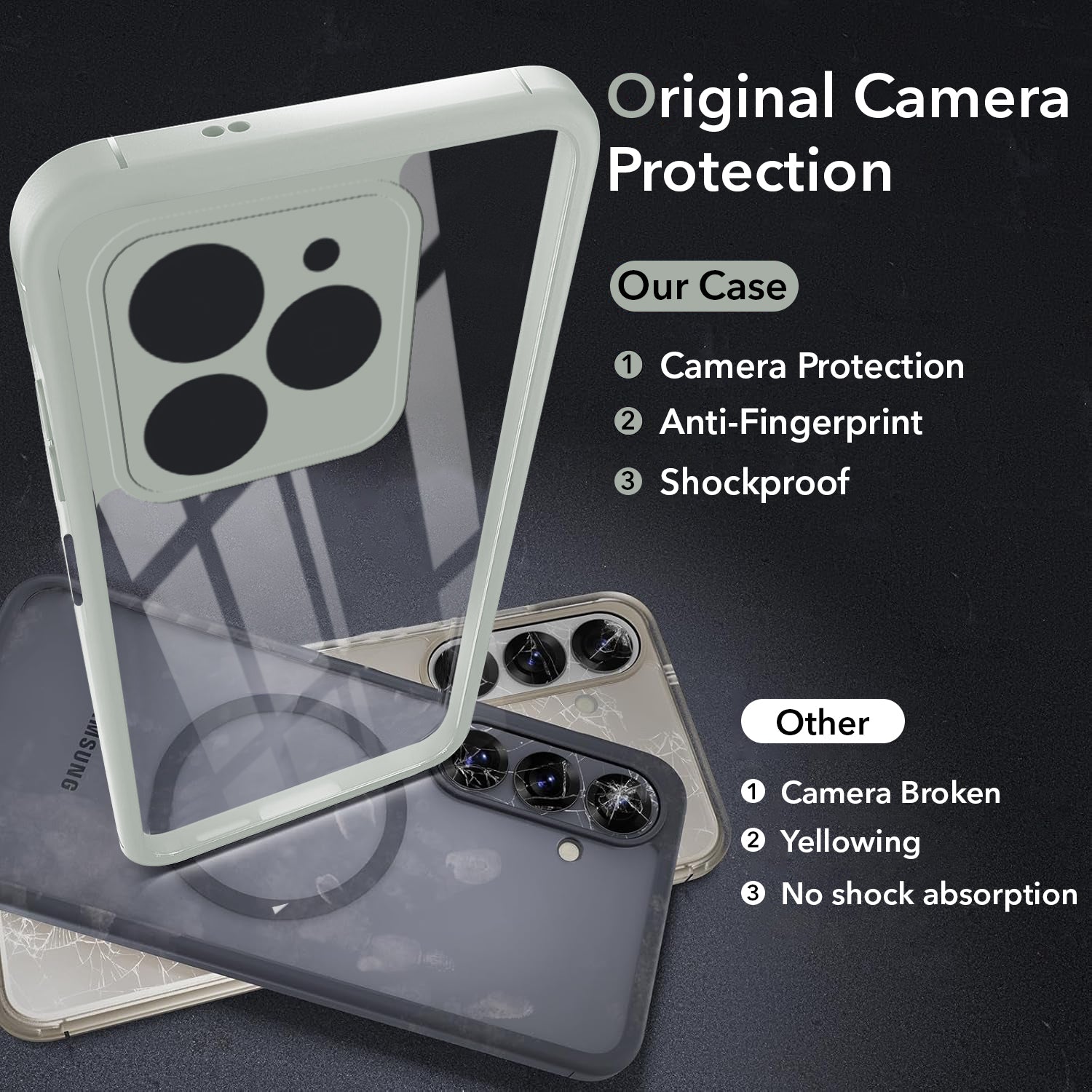 For Realme Narzo N53 Back Cover Case Ultra-Hybrid (Lifetime Anti Yellow | Anti Scratch | Crystal Clear Shockproof)