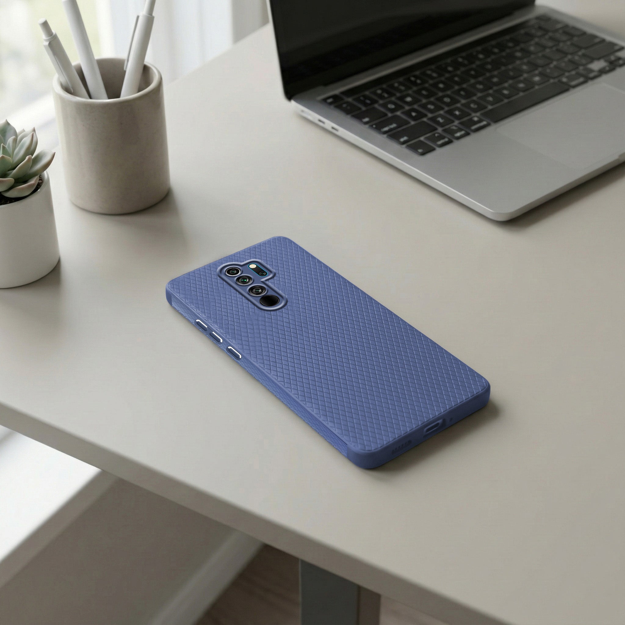 For Xiaomi Mi Redmi Note 8 Pro Back Cover Case (Liquid Silicone | Side Grip | Camera Protection)