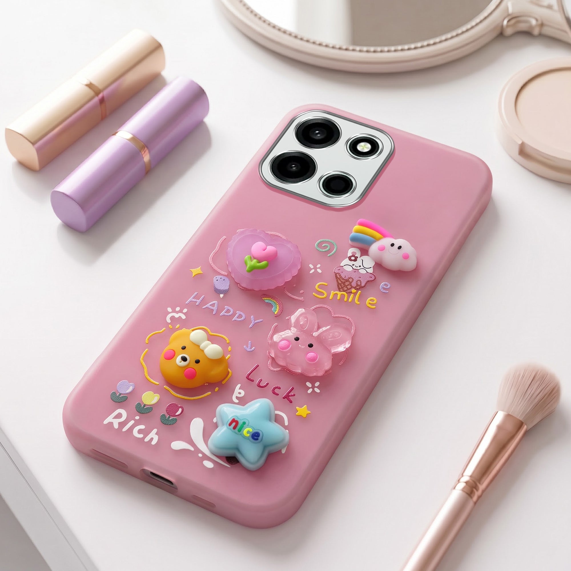 For OnePlus Nord 6 Back Cover Case (3D Cute Cartoons | Hard Back Side Soft | Matte Premium Finish | HD Printing)