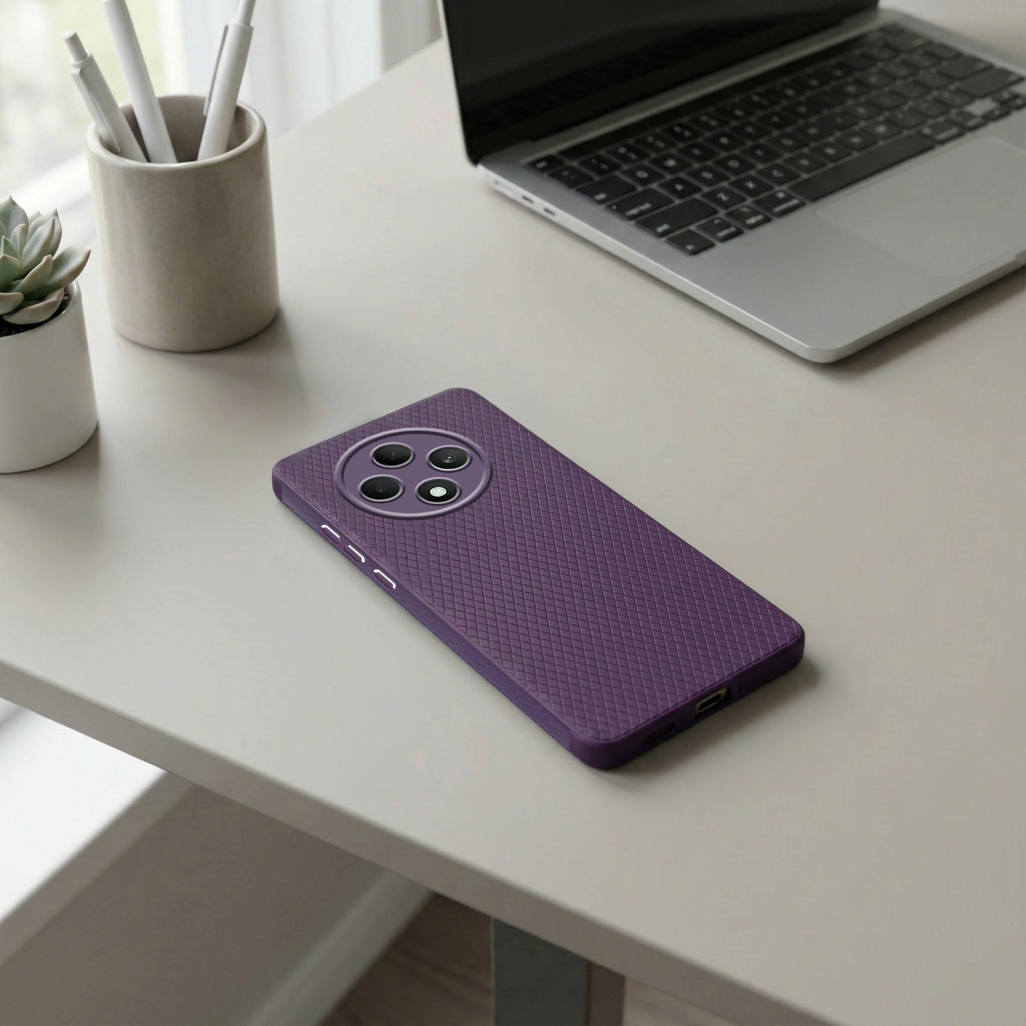 For Oppo F27 5G Back Cover Case (Liquid Silicone | Side Grip | Camera Protection)