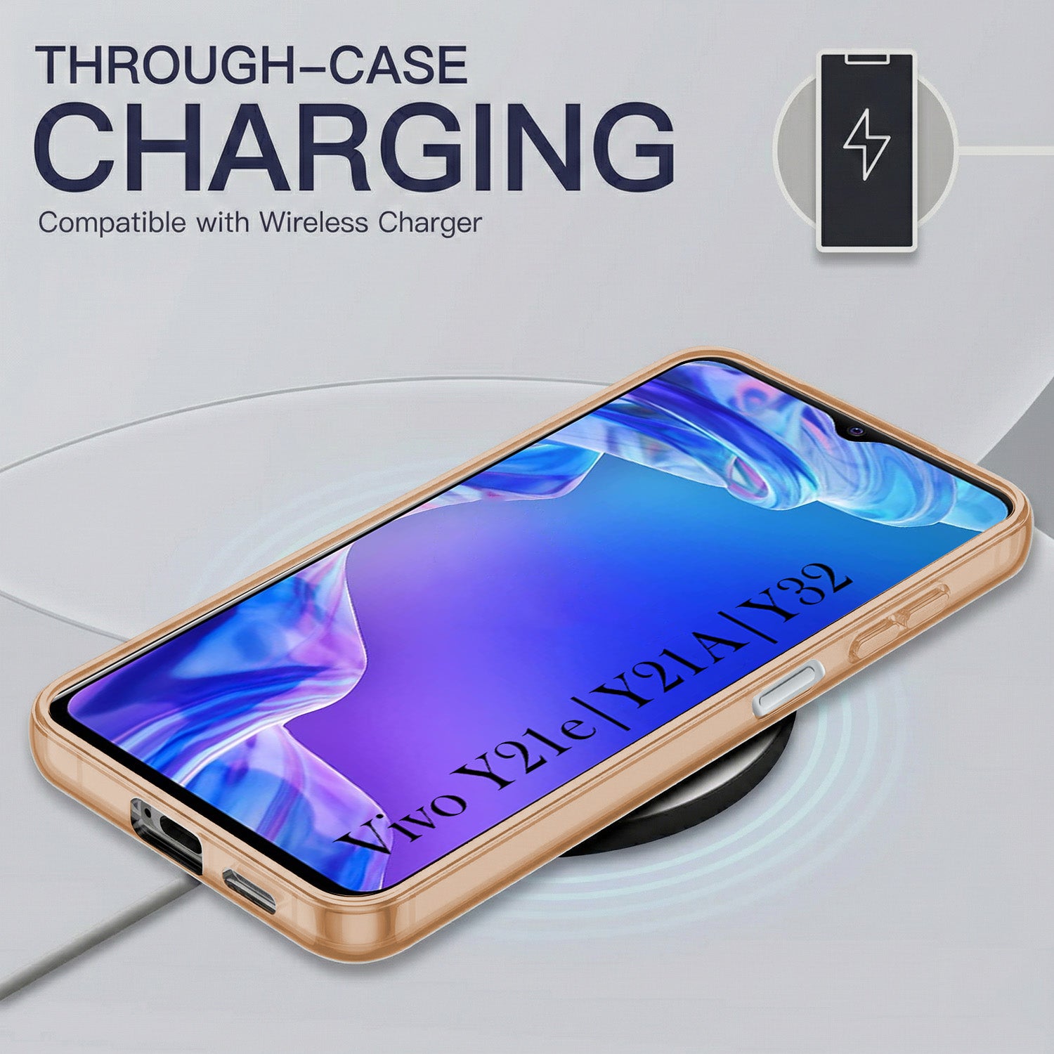 For Vivo Y21e | Vivo Y21A | Vivo Y32 Back Cover Case Silicone (Slim Paper Thin | Camera Protection Bump | Minimalist Professional | Soft Flexible)
