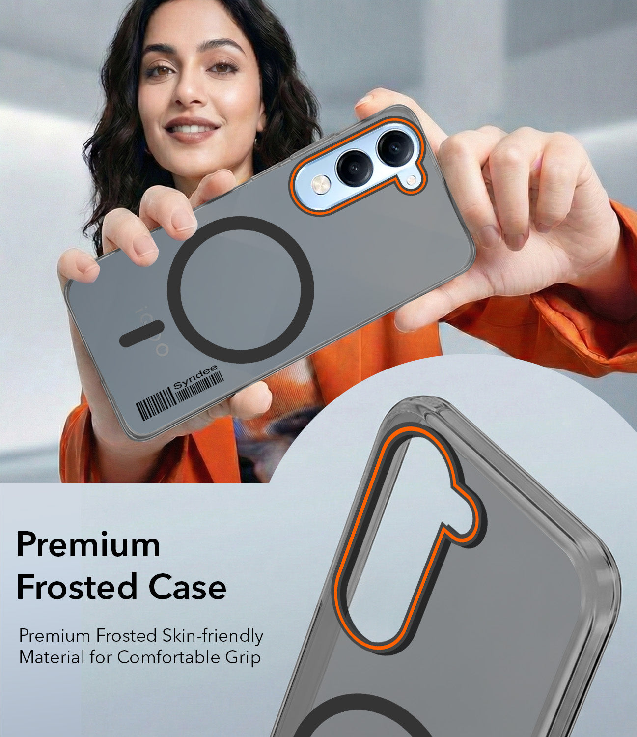 For Vivo iQOO Z10 Lite Back Cover Case (Soft Touch | Camera Bump Protection | MagSafe Compatible | Matte Finish)