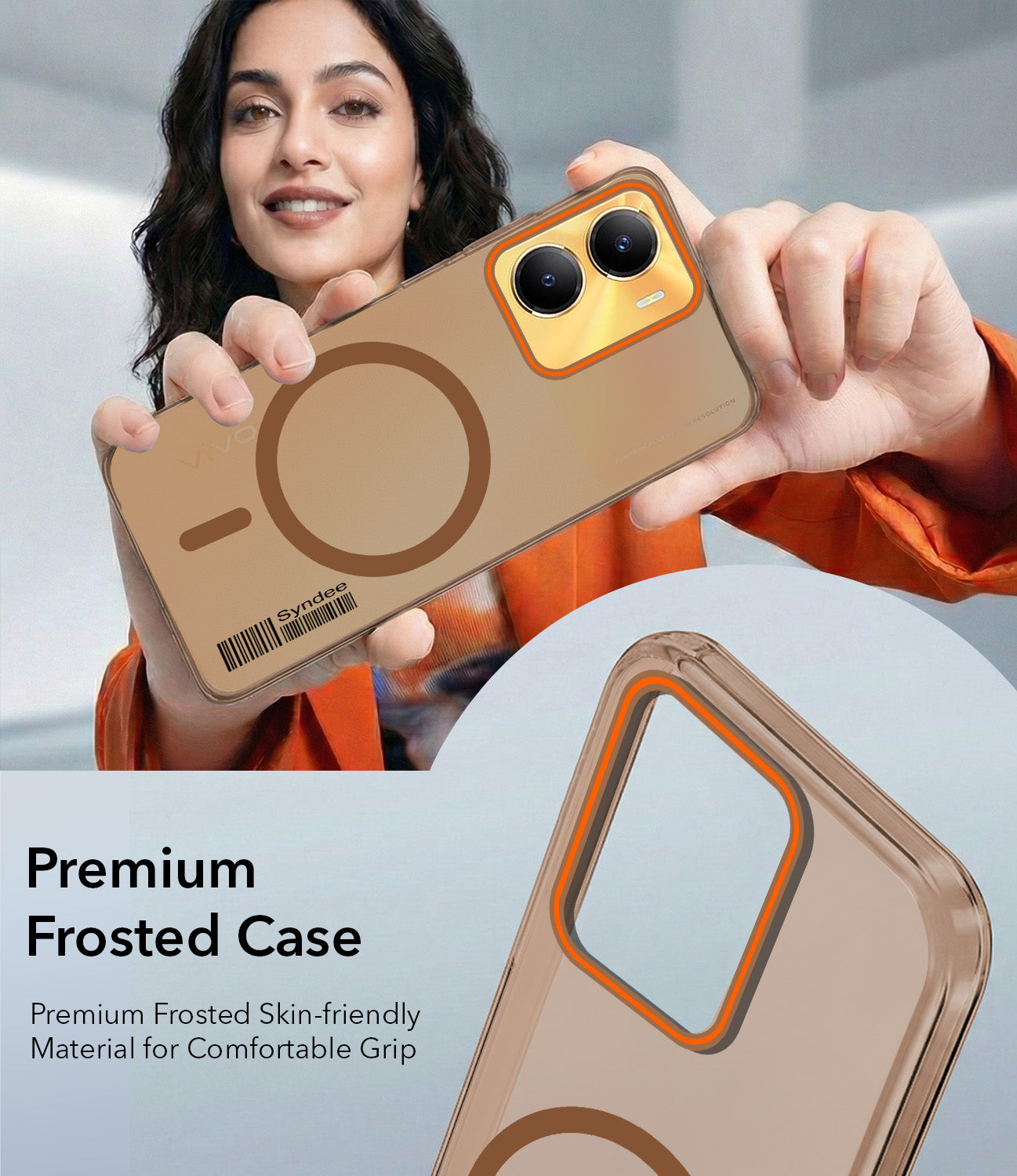 For Vivo Y56 5G Back Cover Case (Soft Touch | Camera Bump Protection | MagSafe Compatible | Matte Finish)
