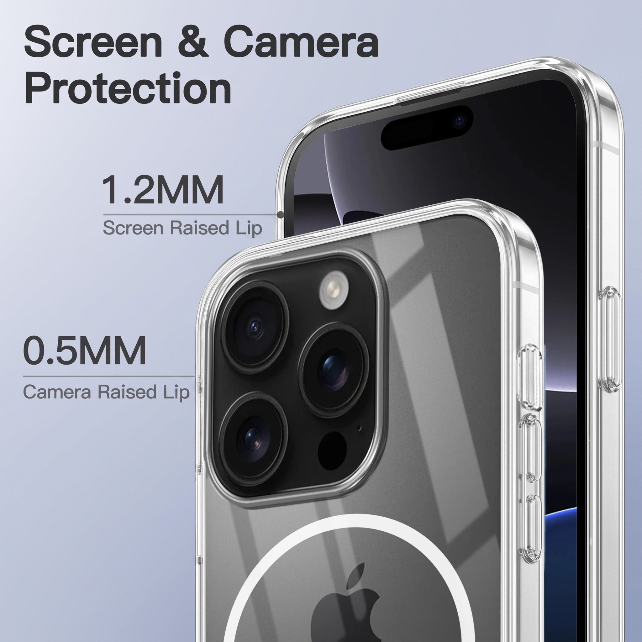 For Apple iPhone 16 Pro Back Case Cover Crystal Anti Yellow (Unbreakable PC | MagSafe Wireless Charging Support |Camera Protection Bump)
