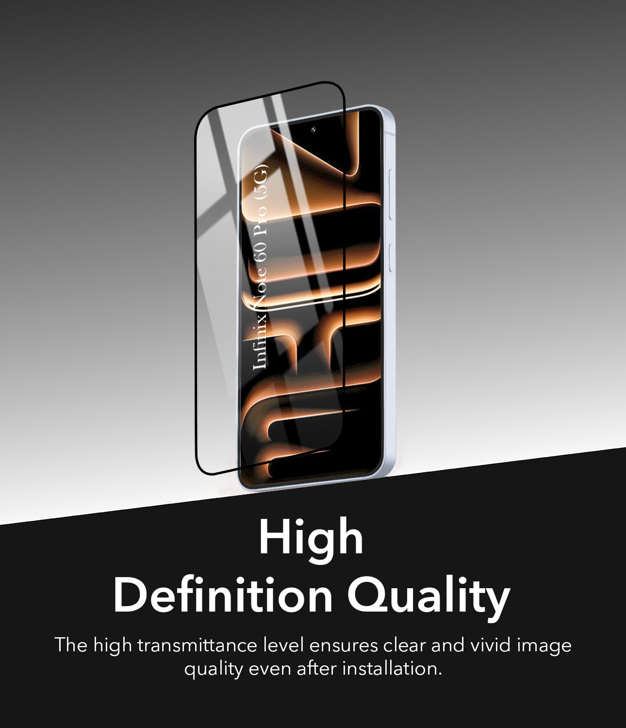 (Pack of 2) Tempered Glass For Infinix Note 60 Pro 5G Military-Grade Gorilla Screen Protector With Installation Kit | Shatterproof, Full Coverage, HD Clear, Scratch Resistant