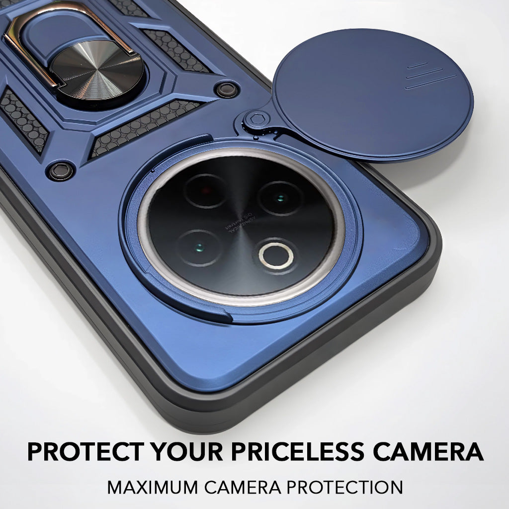 For Vivo iQOO Z10 Back Cover Case (Hybrid Dual Armor Polycarbonate)