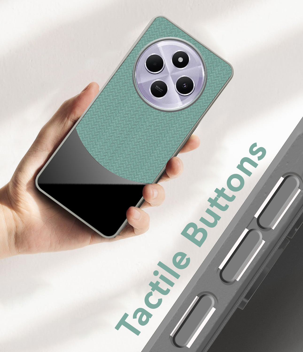 For Redmi A4 5G | Xiaomi Redmi 14C Silicone Finish Back Cover Case (Premium Minimalist Professional Feel | Camera Protection Bump)