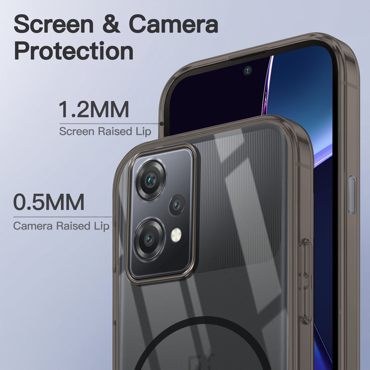 For OnePlus Nord CE 2 Lite 5G Back Case Cover Crystal Anti Yellow (Unbreakable PC | MagSafe Wireless Charging Support |Camera Protection Bump)