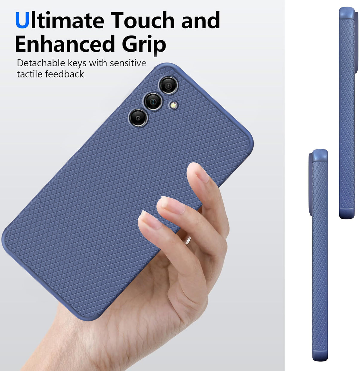 For Samsung Galaxy A14 4G | 5G Back Cover Case (Liquid Silicone | Side Grip | Camera Protection)