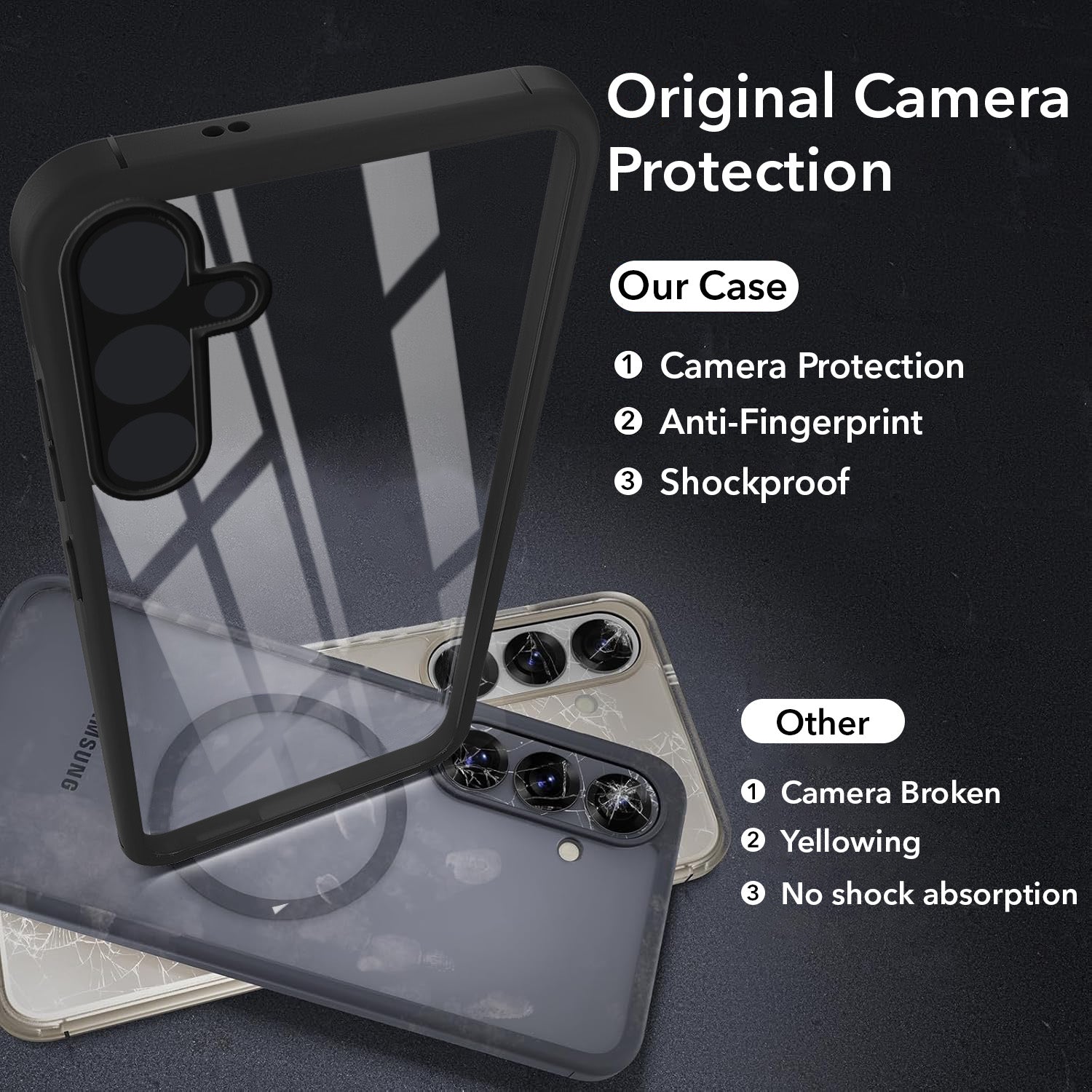 For Samsung Galaxy A34 5G Back Cover Case Ultra-Hybrid  (Lifetime Anti Yellow | Anti Scratch | Crystal Clear Shockproof)