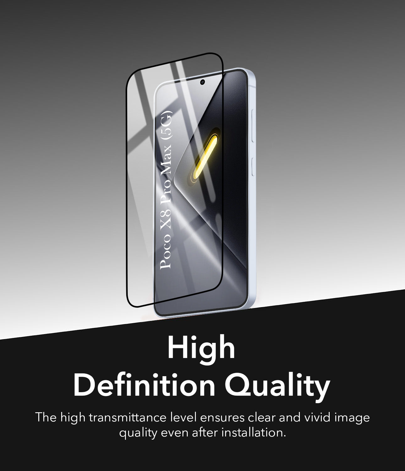 (Pack of 2) Tempered Glass For Poco X8 Pro Max 5G Military-Grade Gorilla  Screen Protector (Shatterproof HD Clarity | Oleophobic Coating | 3D Precision Cut)