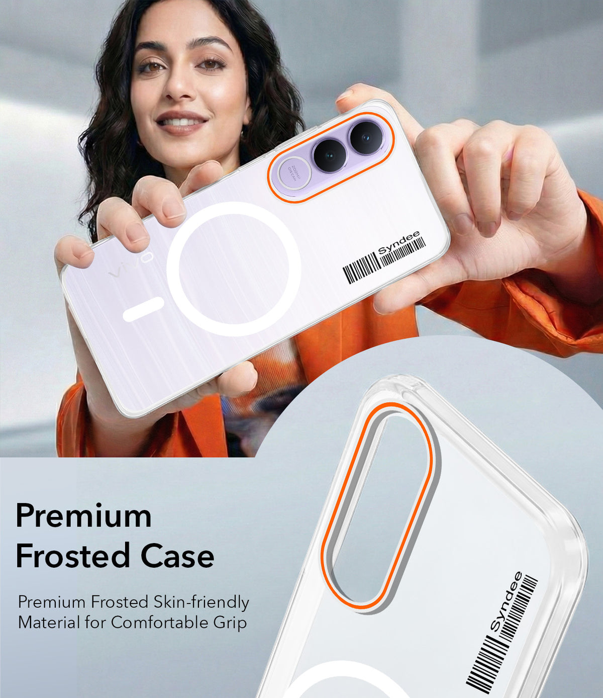 For Vivo V70 FE 5G Back Cover Case (Soft Touch | Camera Bump Protection | MagSafe Compatible | Matte Finish)