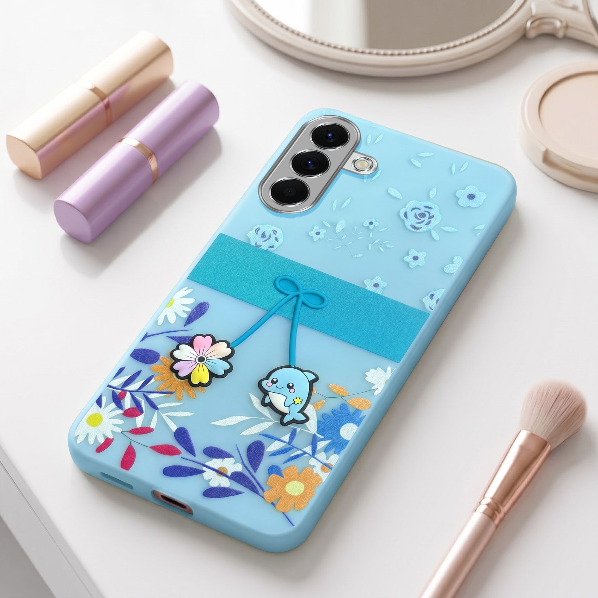 For Samsung Galaxy A56 Back Cover Case (3D Cute Cartoons | Hard Back Side Soft | Matte Premium Finish | HD Printing)