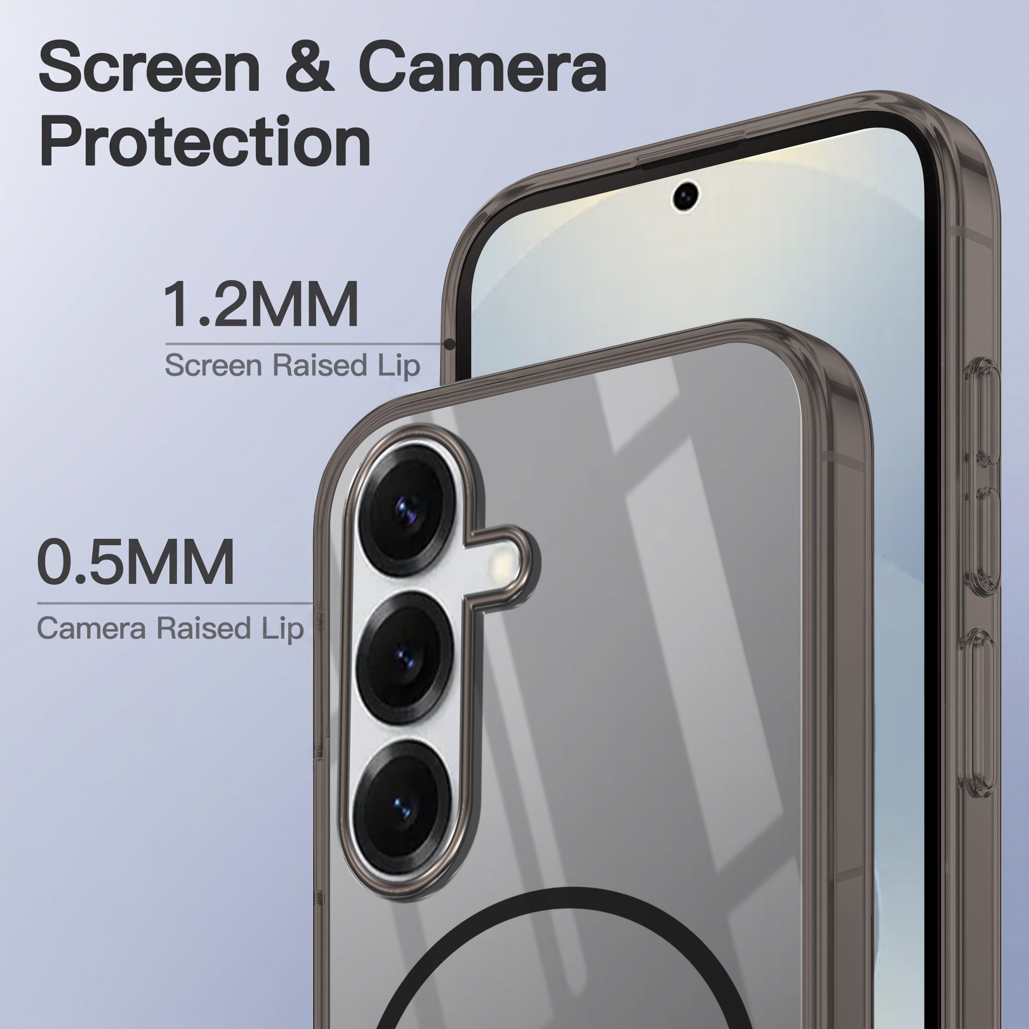 For Samsung Galaxy S25 Plus Back Case Cover Crystal Anti Yellow (Unbreakable PC | MagSafe Wireless Charging Support |Camera Protection Bump)