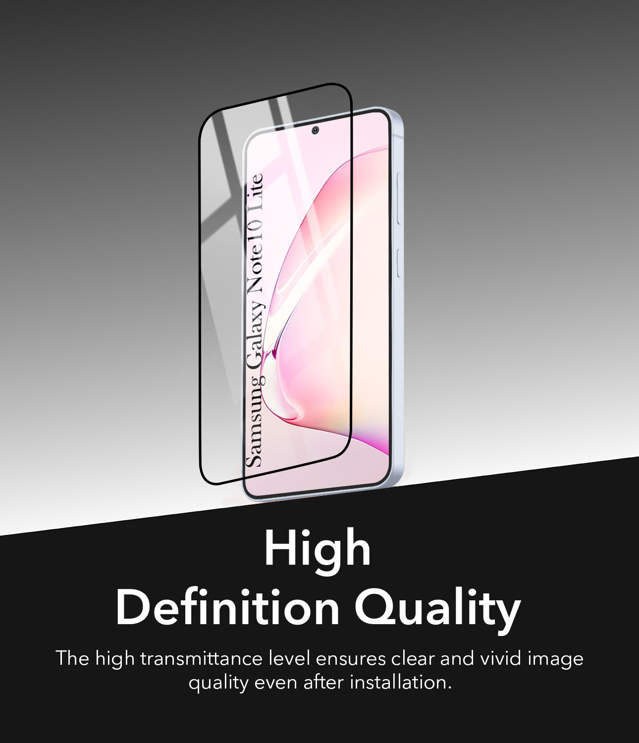 Tempered Glass For Samsung Galaxy Note 10 Lite Military-Grade Gorilla Screen Protector With Installation Kit | Shatterproof, Full Coverage, HD Clear, Scratch Resistant (Pack of 1)